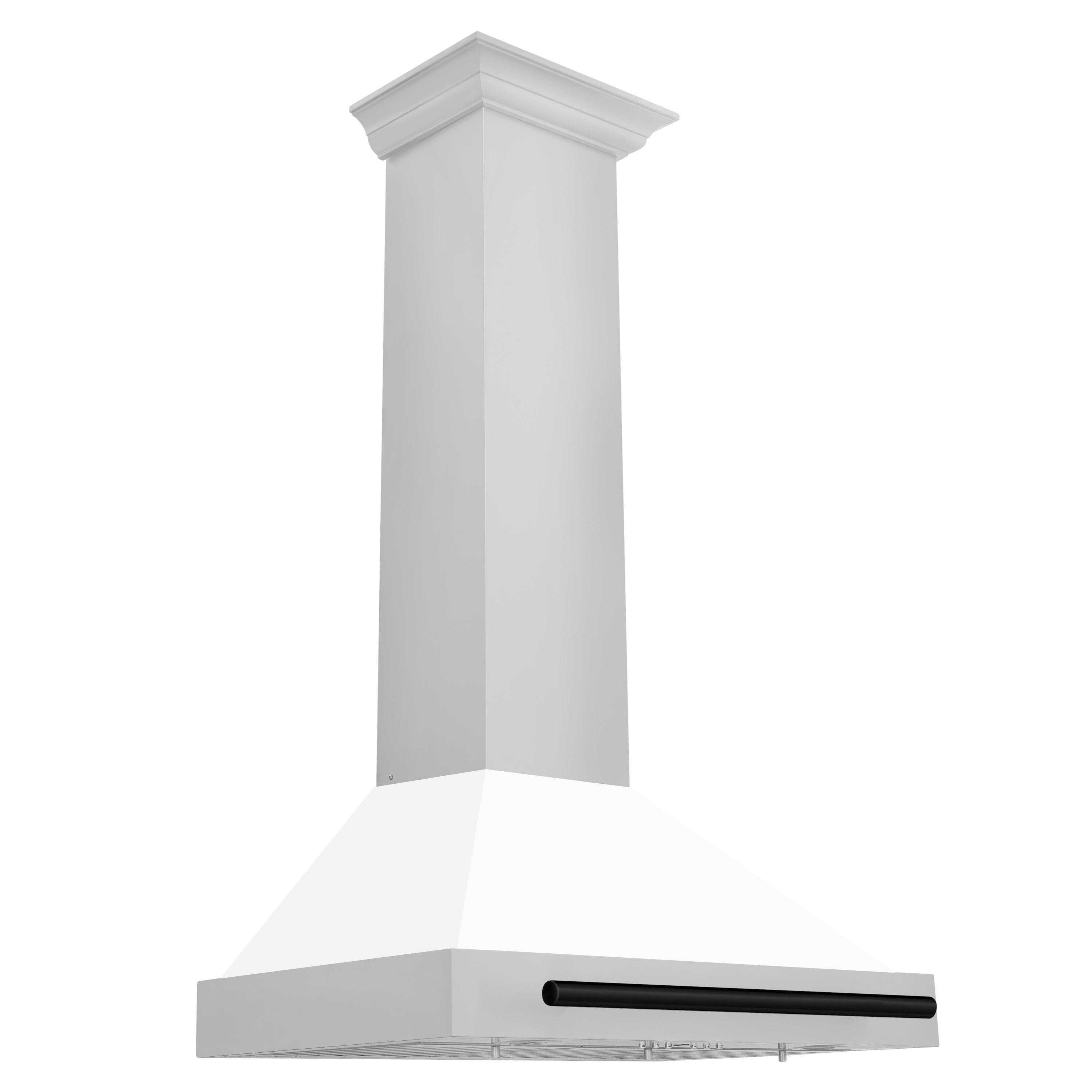 ZLINE 30" Autograph Edition Stainless Steel Range Hood with White Matte Shell