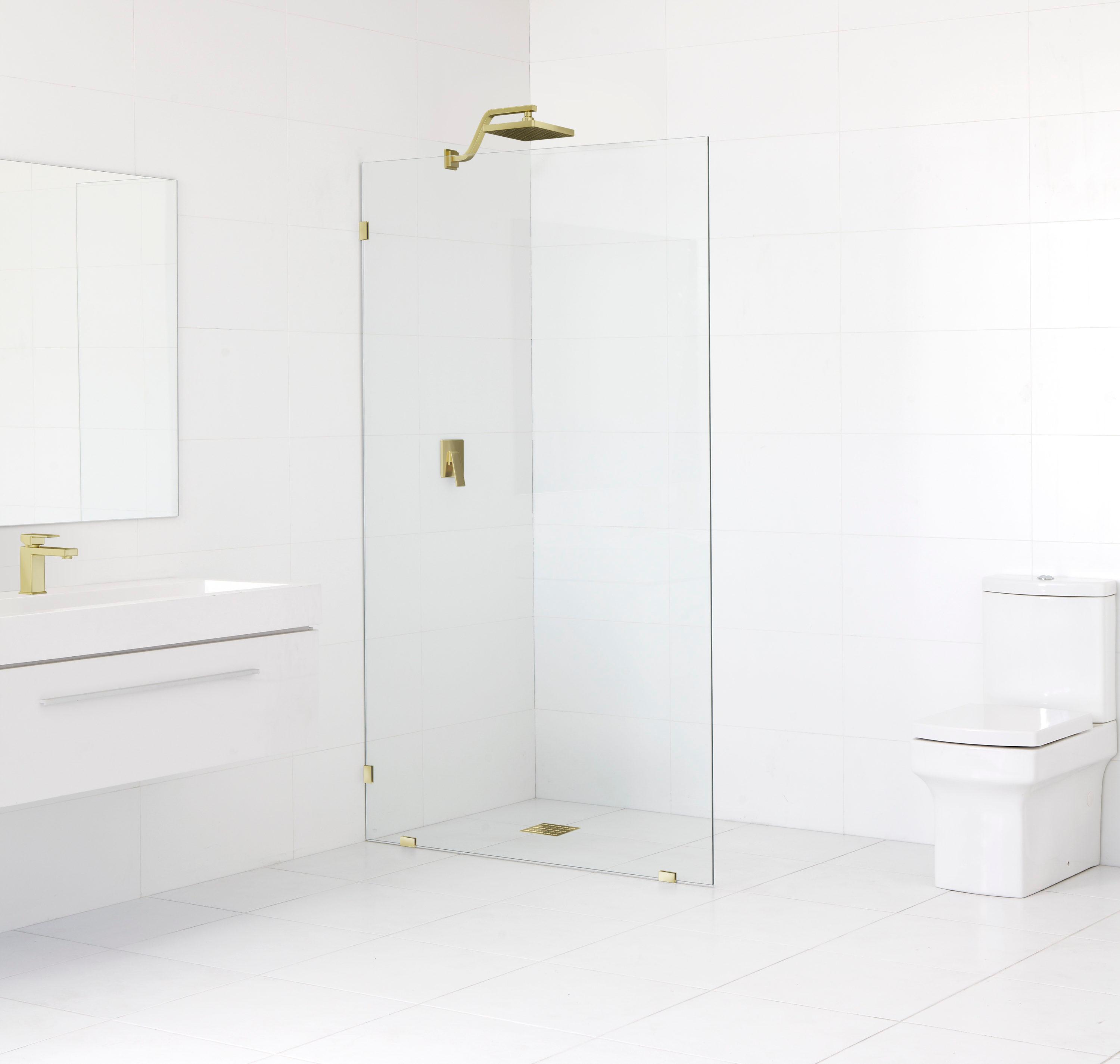 Vela 36 in. x 78 in. Fully Frameless Single Fixed Shower Panel
