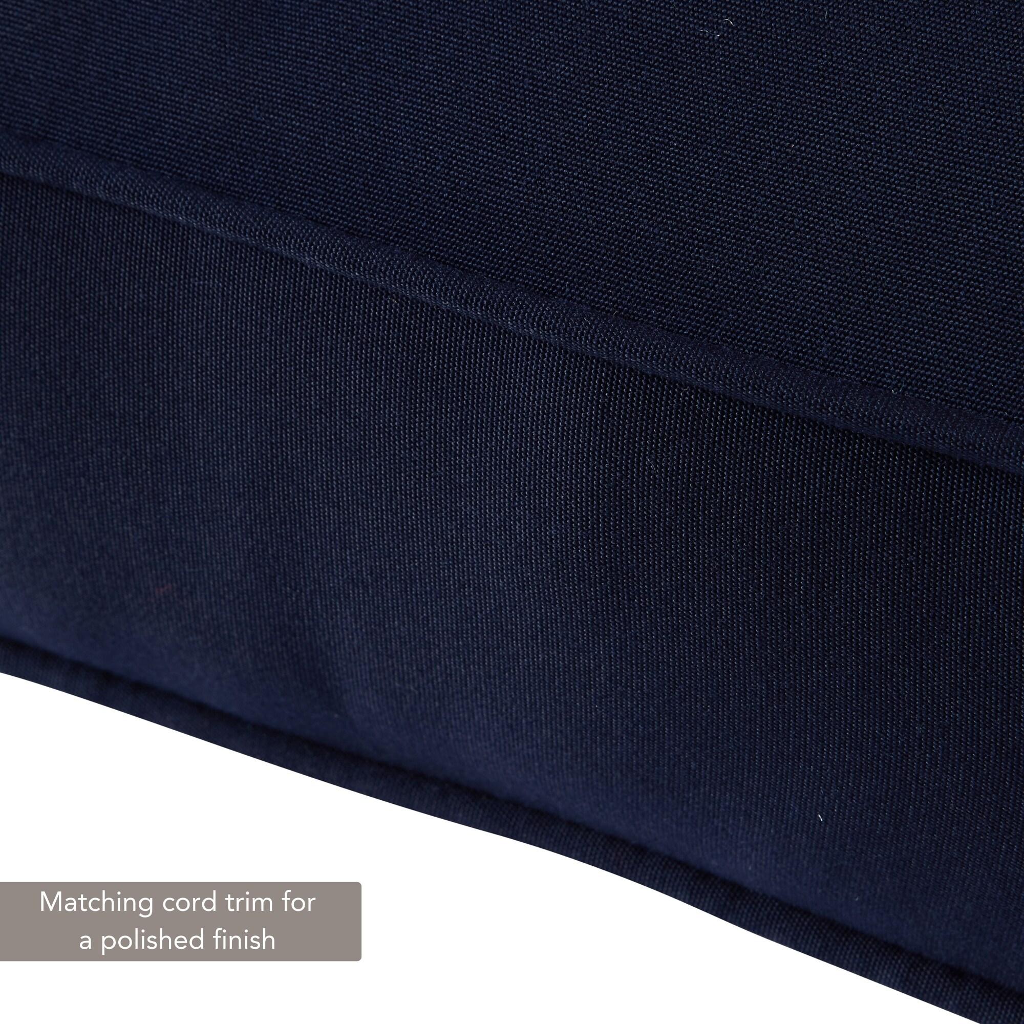 Sunbrella 2-Piece Outdoor Deep Seat Cushion Set in Canvas Navy