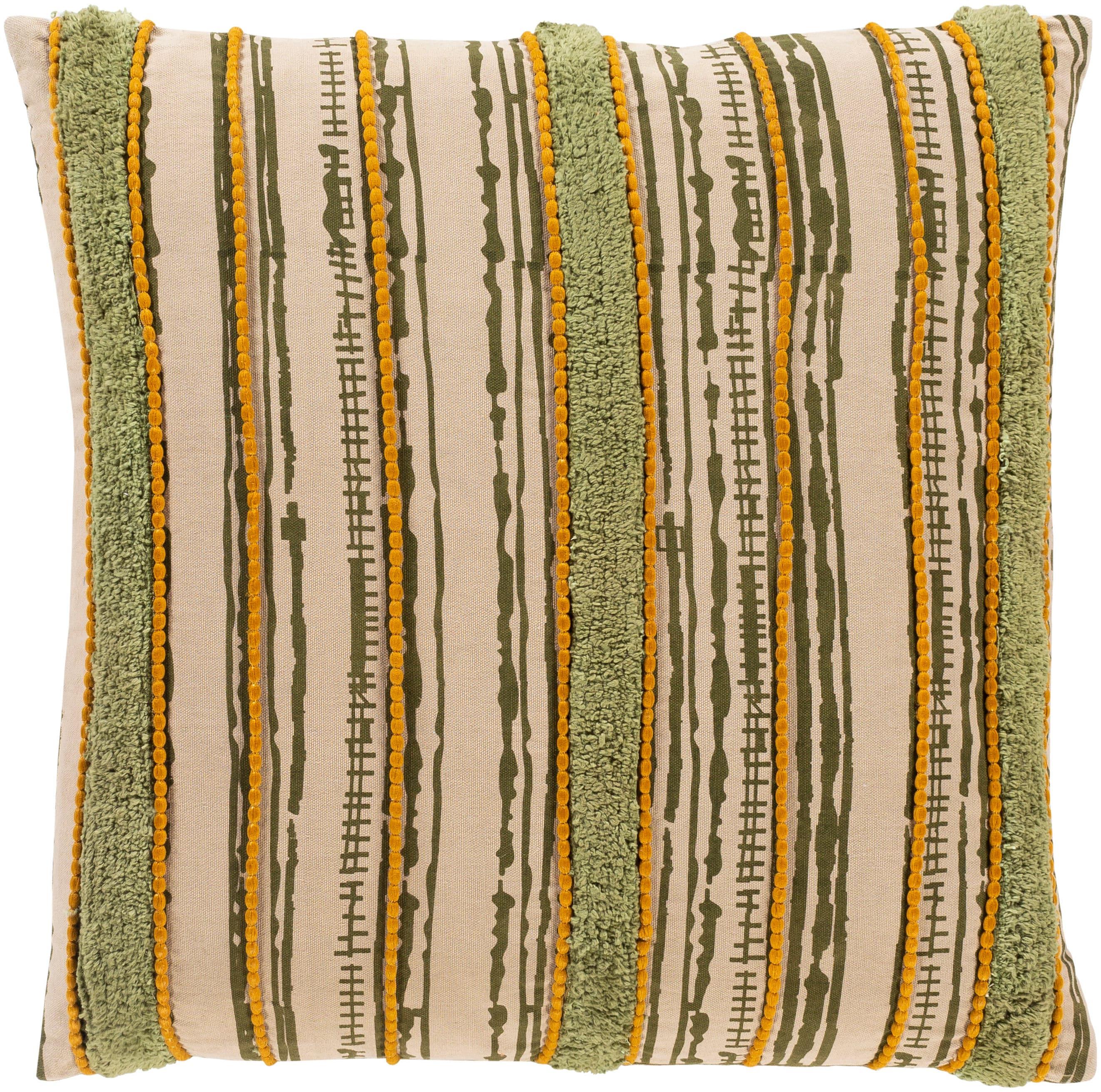 Livabliss Tanzania Striped Cotton Throw Pillow
