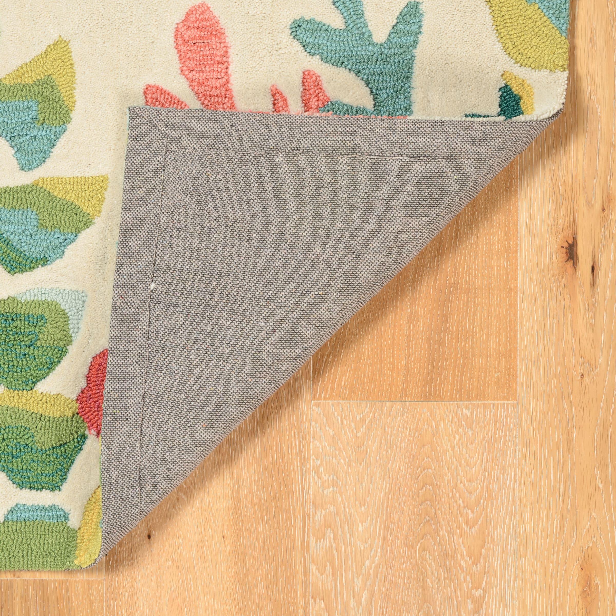 Trio Saguaro Ivory Multi Area Rug 8x10 Transitional Contemporary Design