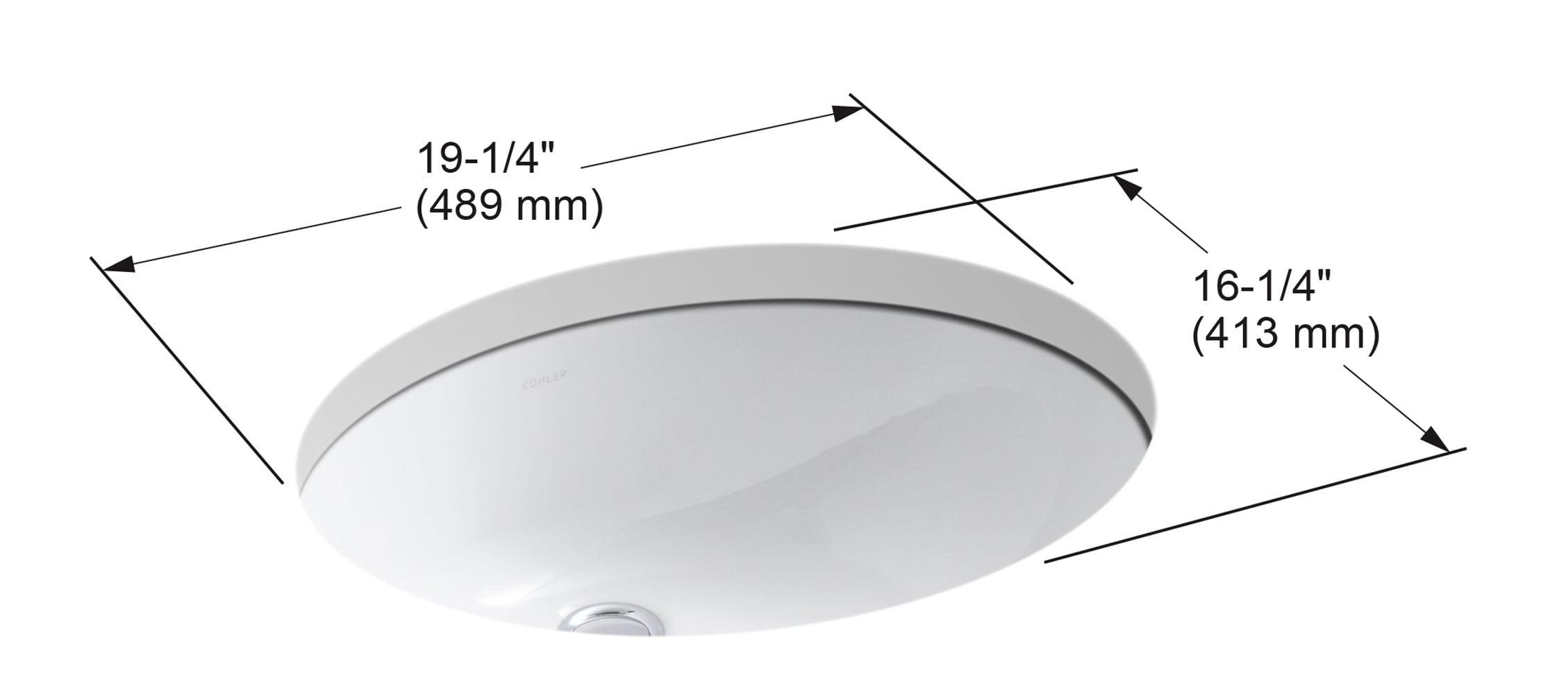 Caxton Ceramic Oval Undermount Bathroom Sink