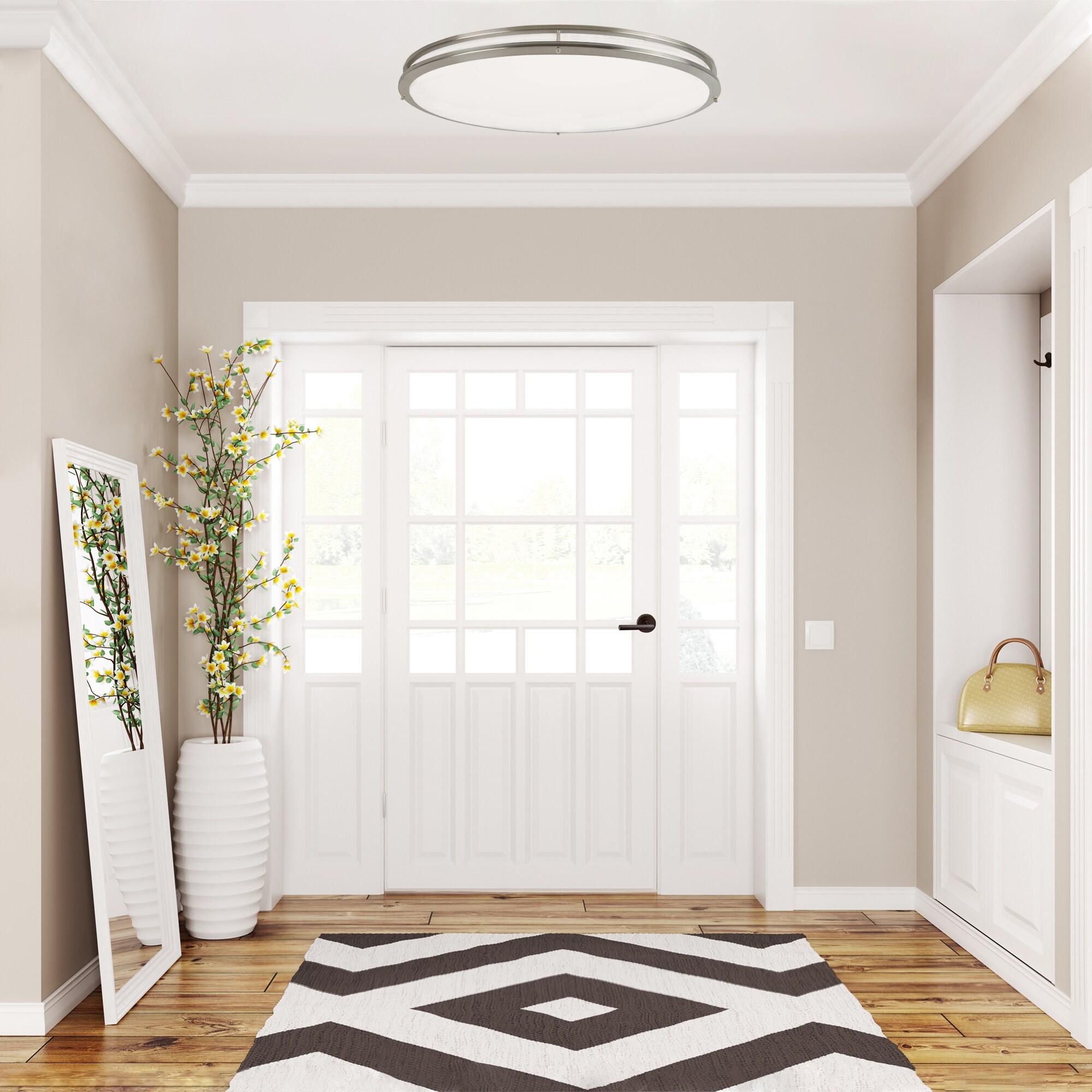 Design House, 587261 32-inch LED Ceiling Light, Dimmable, Bed Hall Kitchen Entry, Brushed Nickel