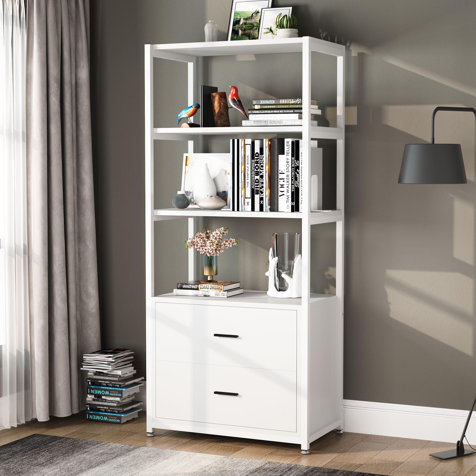 Everly Quinn Edlira Etagere Storage Bookcase