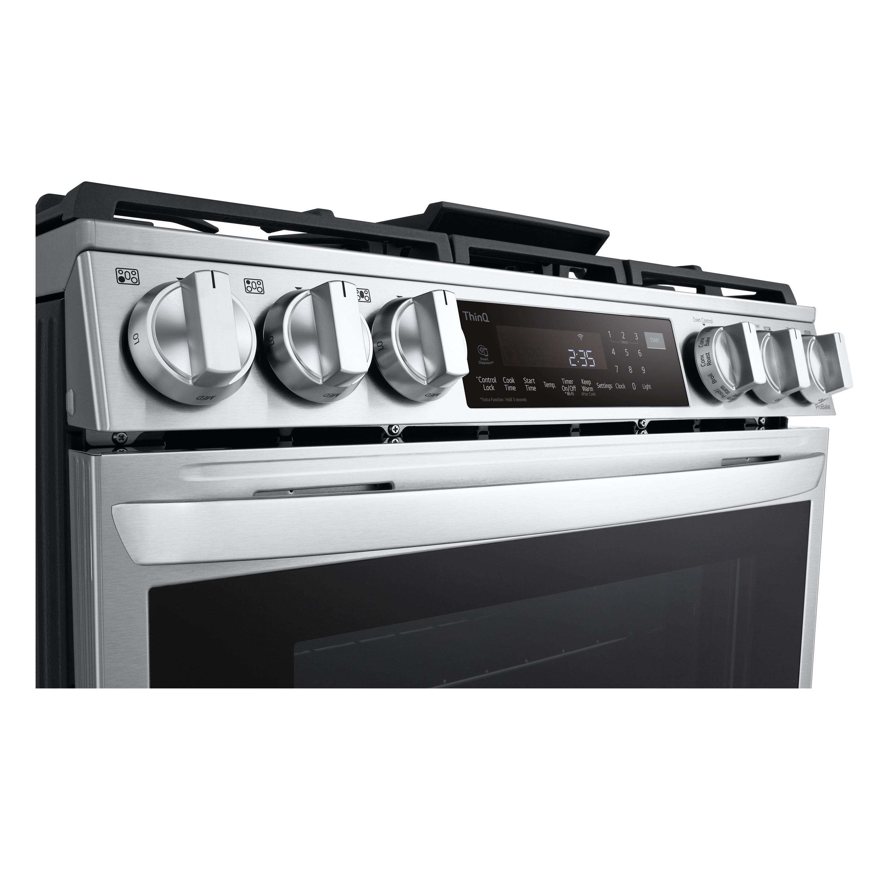 30" 6.3 cu. ft. Slide-in Natural Gas with Air Fry