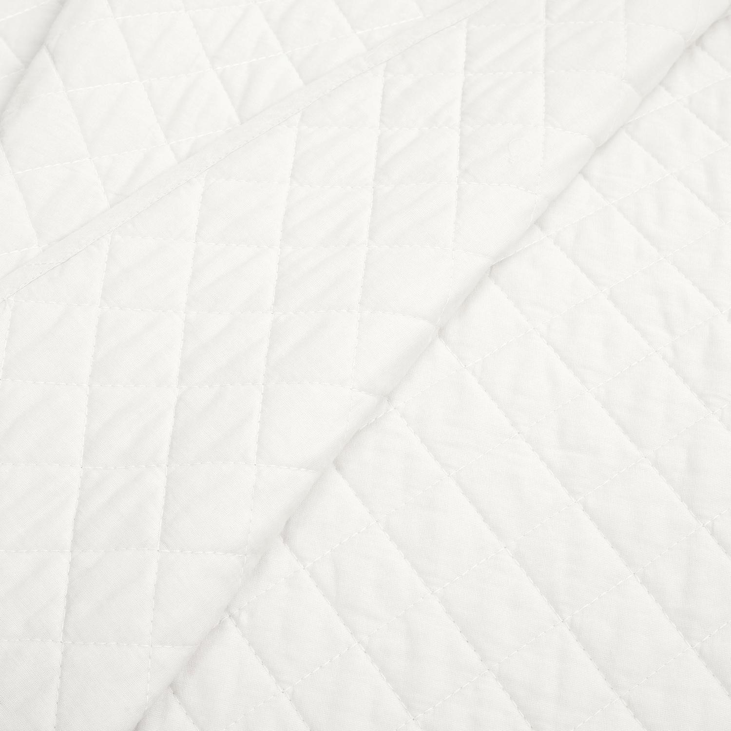 Lush Decor Ava Diamond Oversized Cotton Quilt White 3Pc Set Cal King