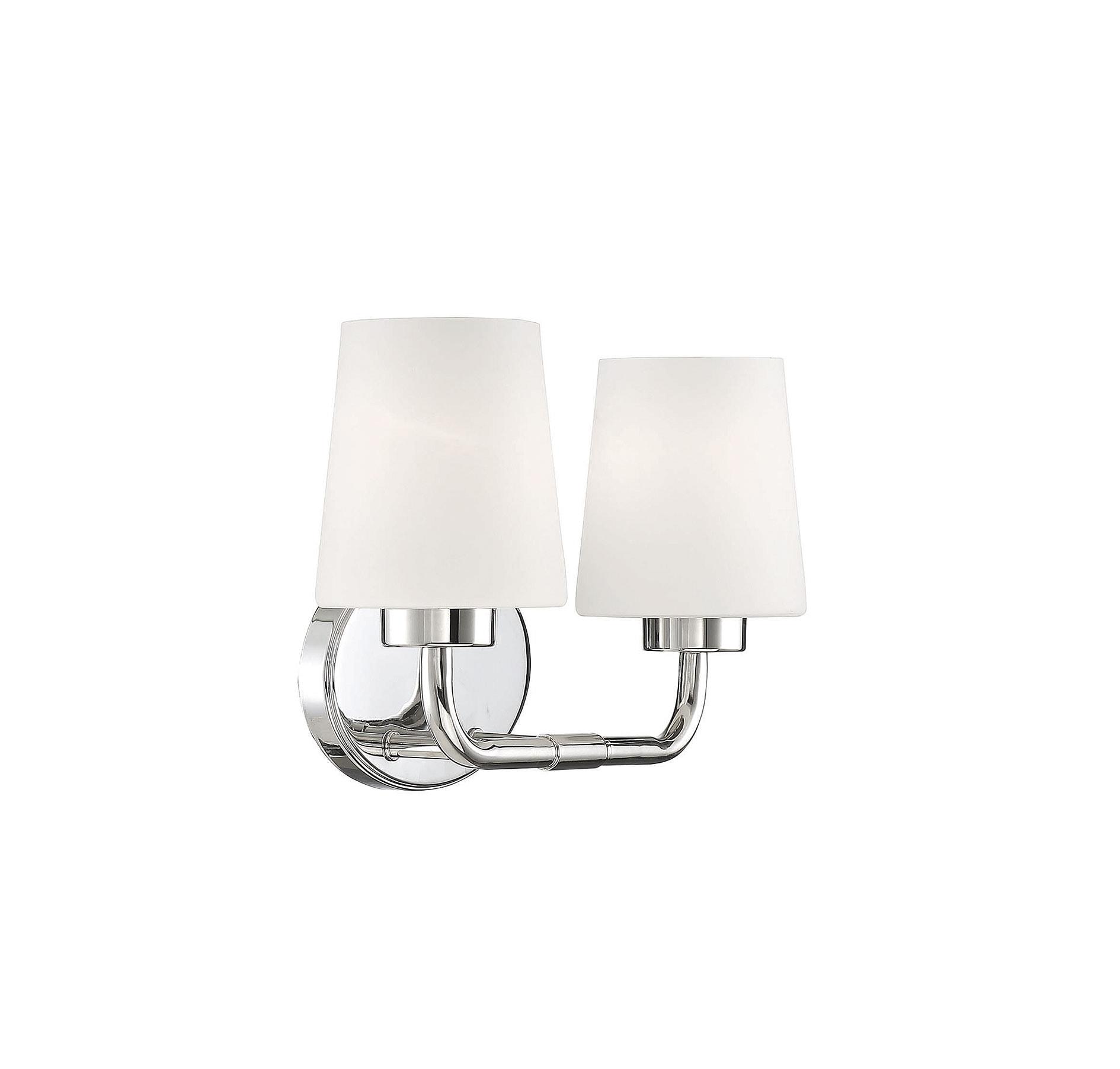 Savoy House Capra 2 - Light Vanity in  Polished Nickel