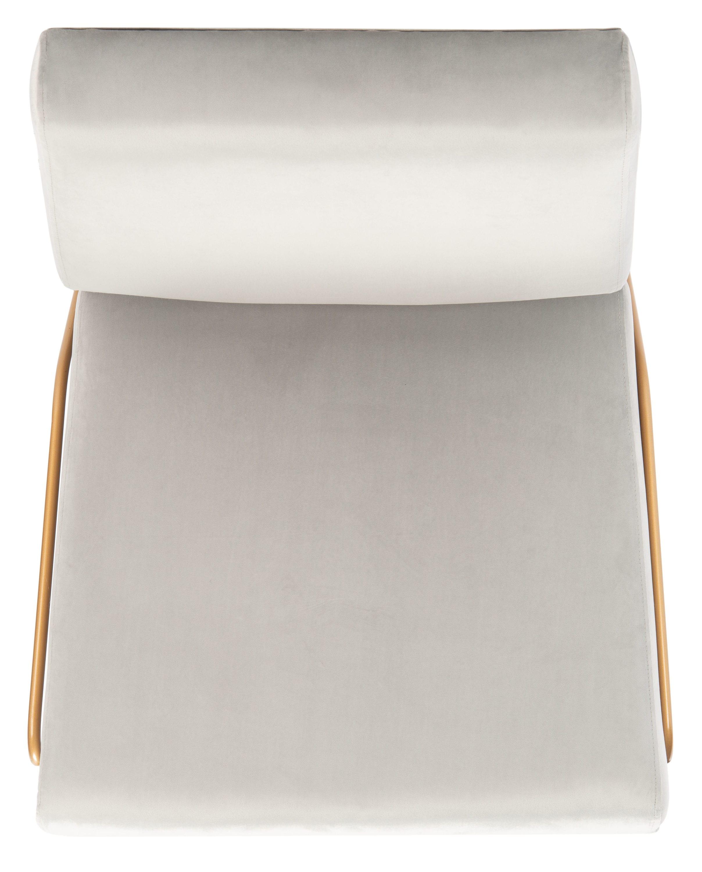 Romilly Velvet Accent Chair - ACH6203 - Grey/Gold - Safavieh