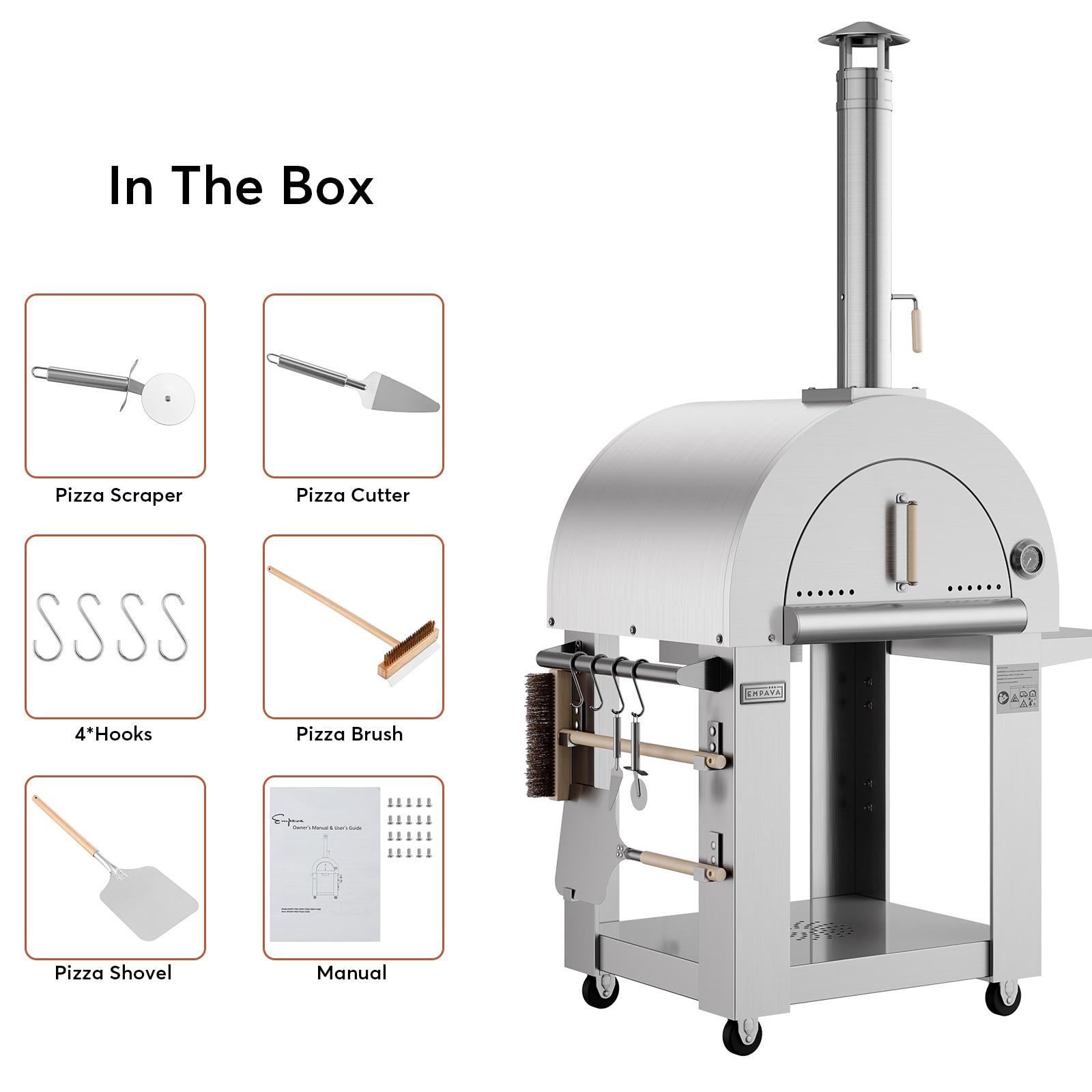 Empava Stainless Steel Freestanding Wood-Fired Pizza Oven & Reviews | Wayfair