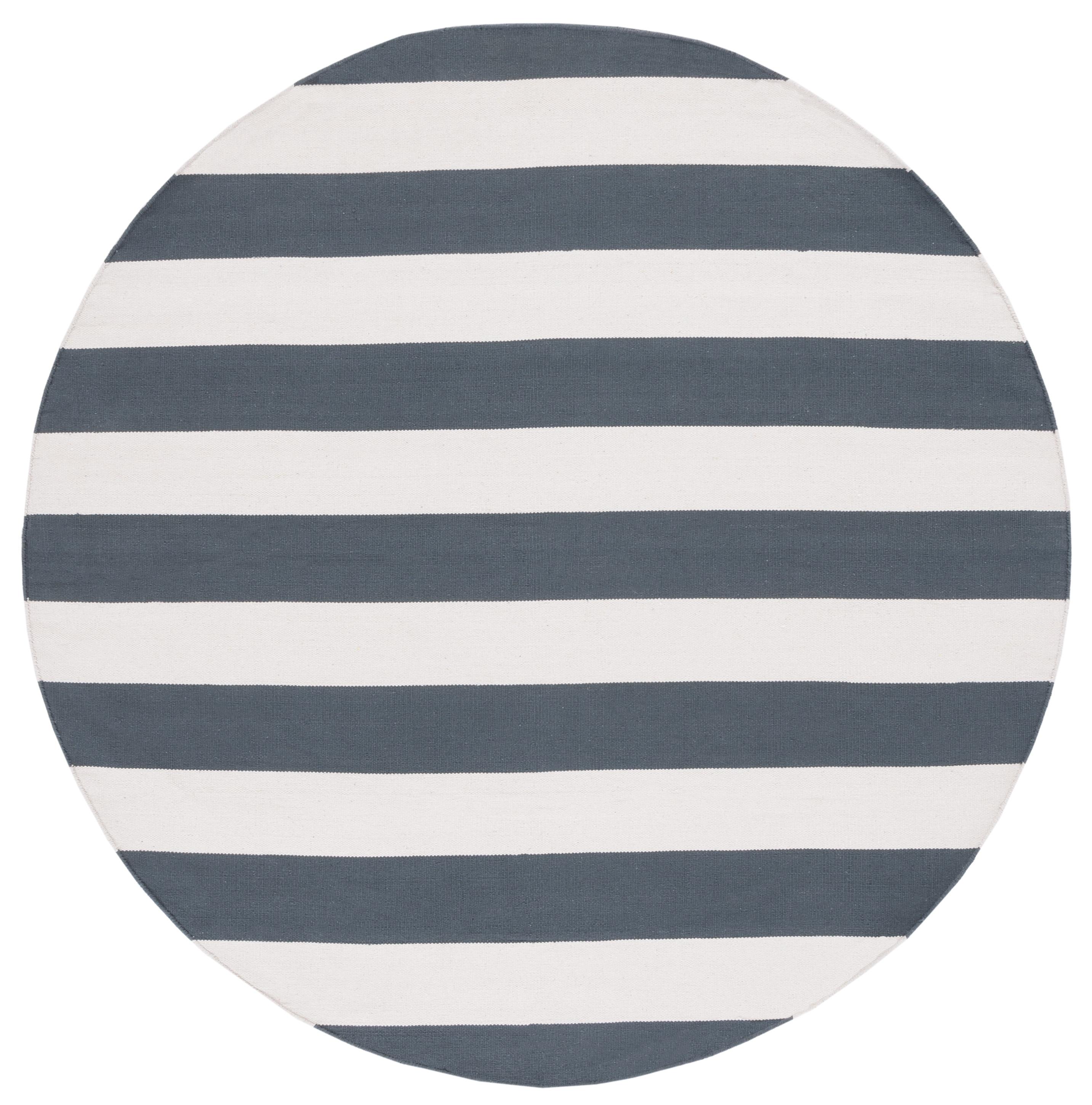 Montauk MTK712 Hand Woven Indoor Area Rug - Grey/Ivory - 6' Round - Safavieh