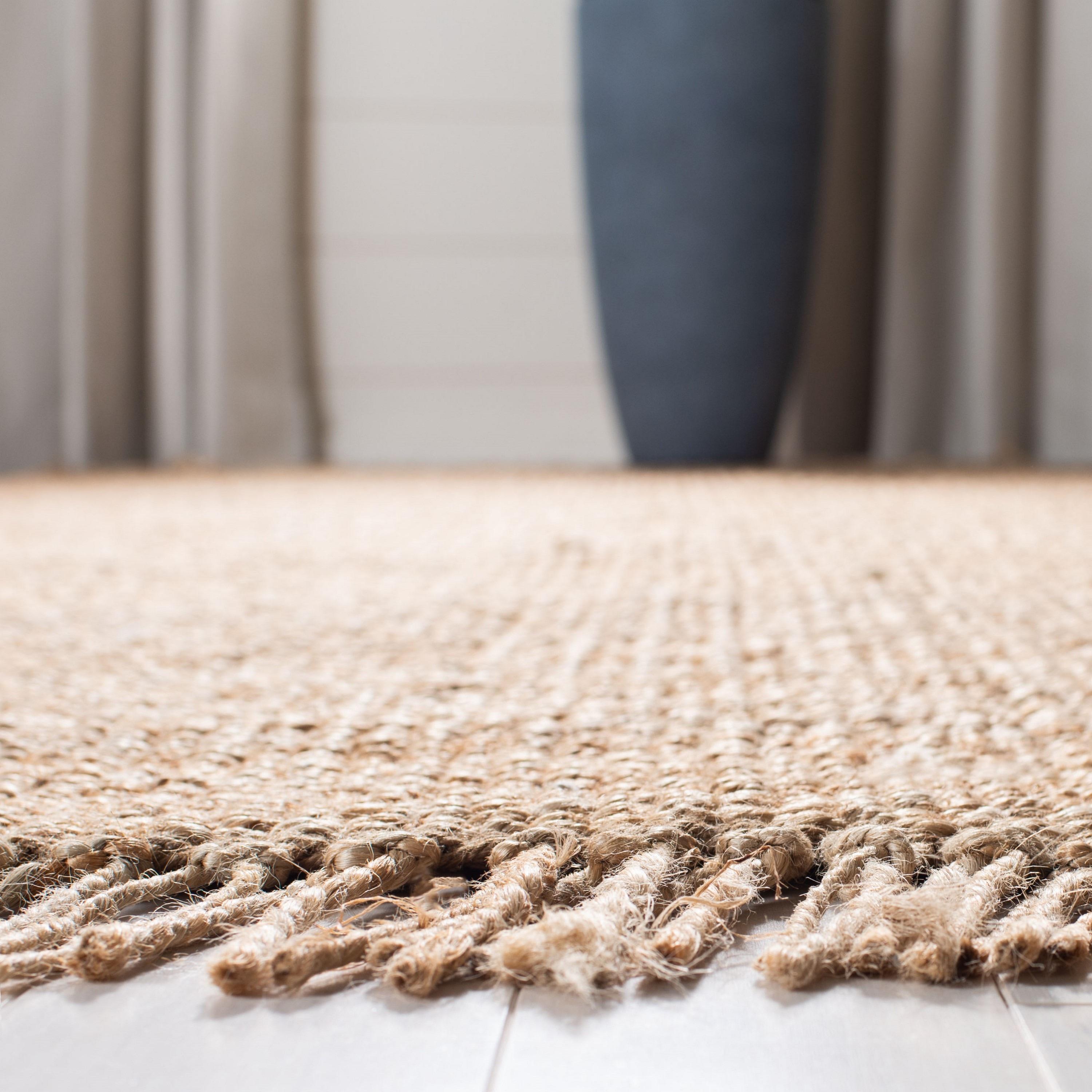 Natural Fiber NF368 Hand Woven Indoor Area Rug - Natural - 6'x6' - Safavieh.