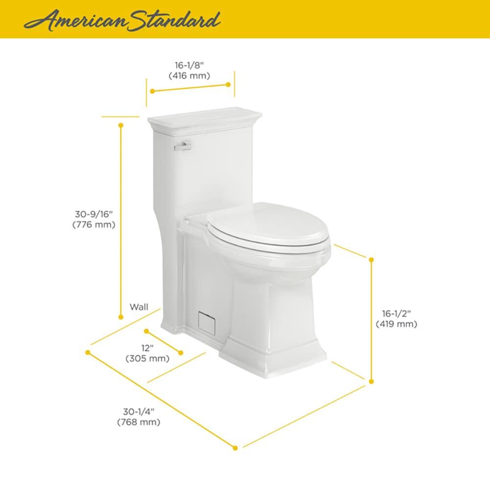 American Standard Town Square 1.28 Gallons GPF Elongated Comfort Height Floor Mounted Kit (Seat Included)