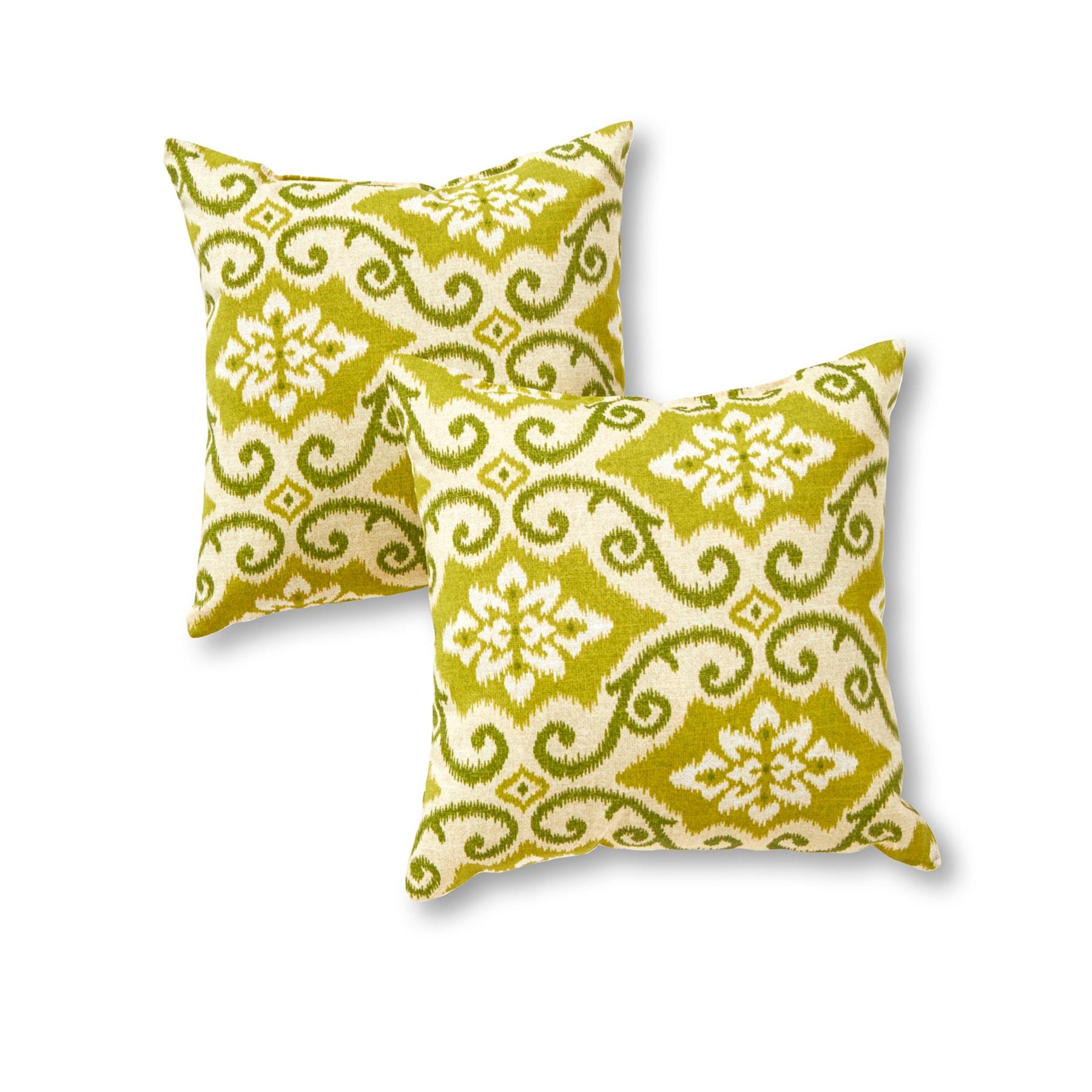 Indoor/Outdoor Reversible Throw Pillow