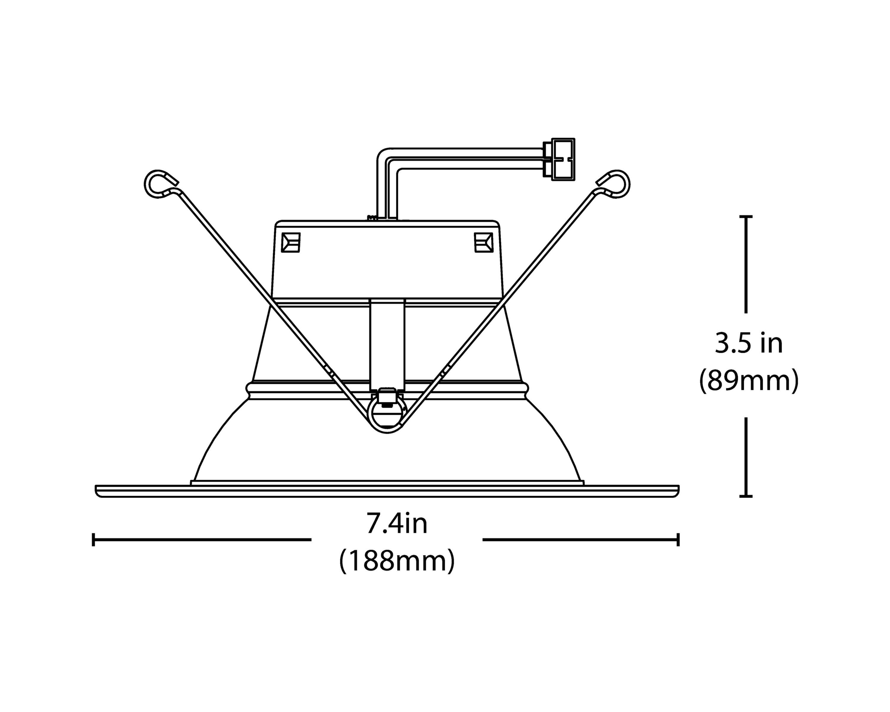 6'' Dimmable Air-Tight IC Rated LED Retrofit Recessed Lighting Kit