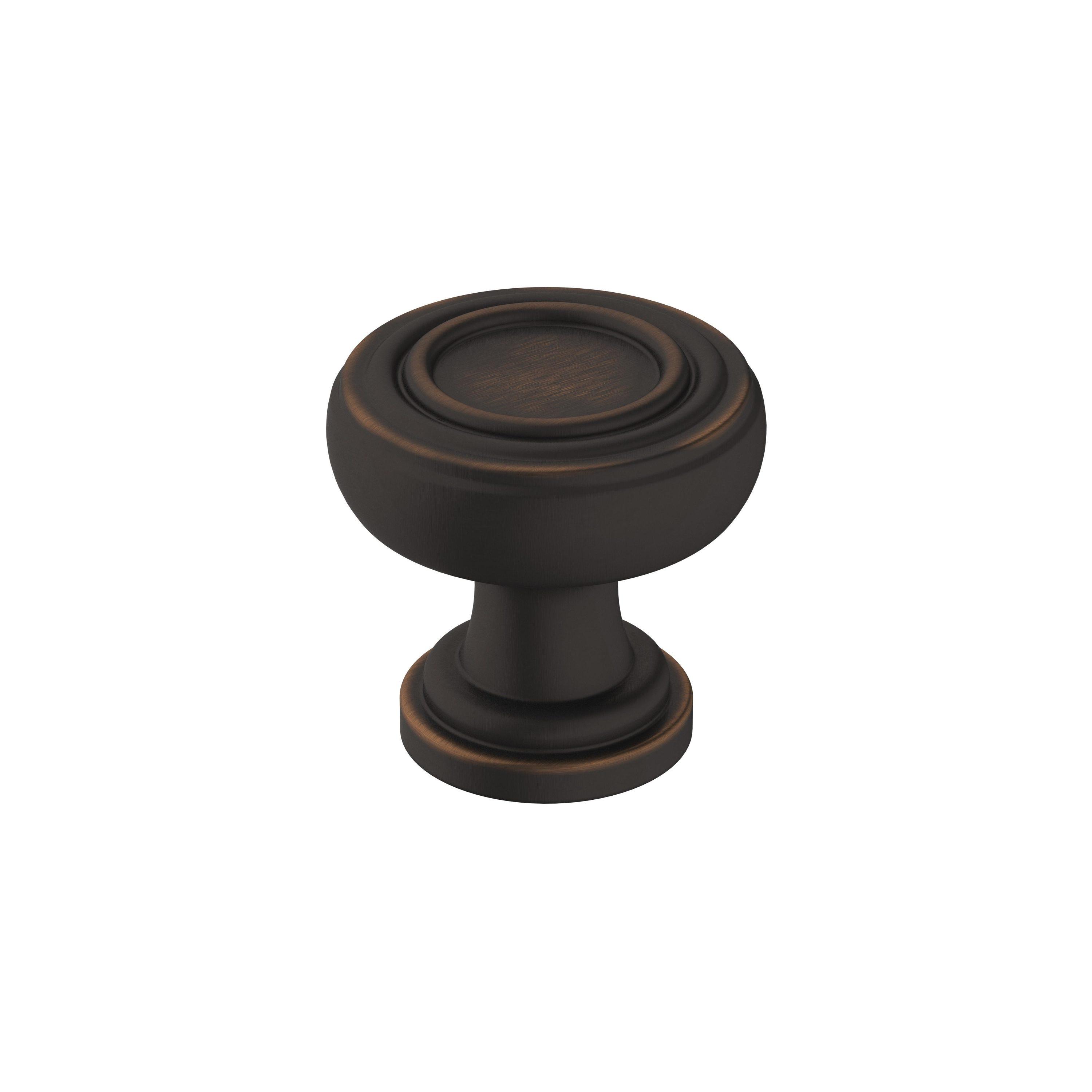 Amerock Ville 1-1/8 inch (29mm) Diameter Oil-Rubbed Bronze Cabinet Knob