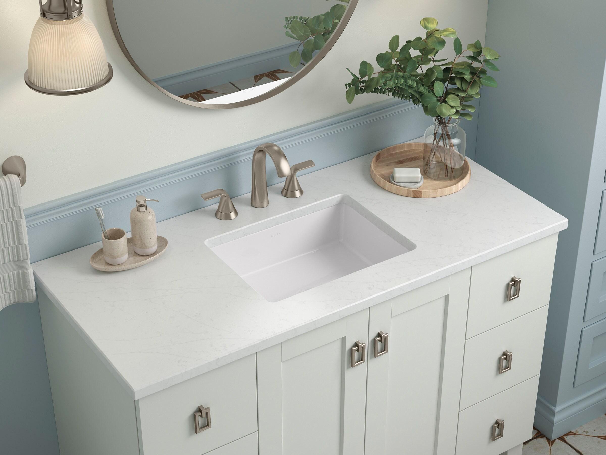 Silestone Quartz 49-In Vanity Top With Rectangle Cutout