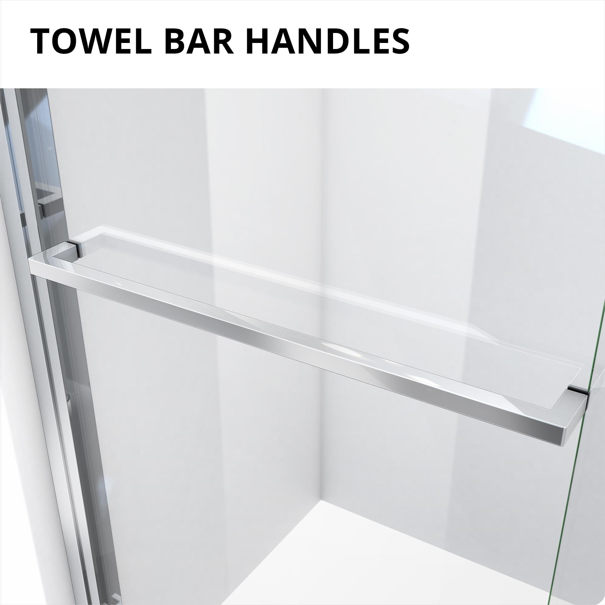 Duet Plus 50" - 54" W x 72" H Double Sliding Semi-Frameless Shower Door