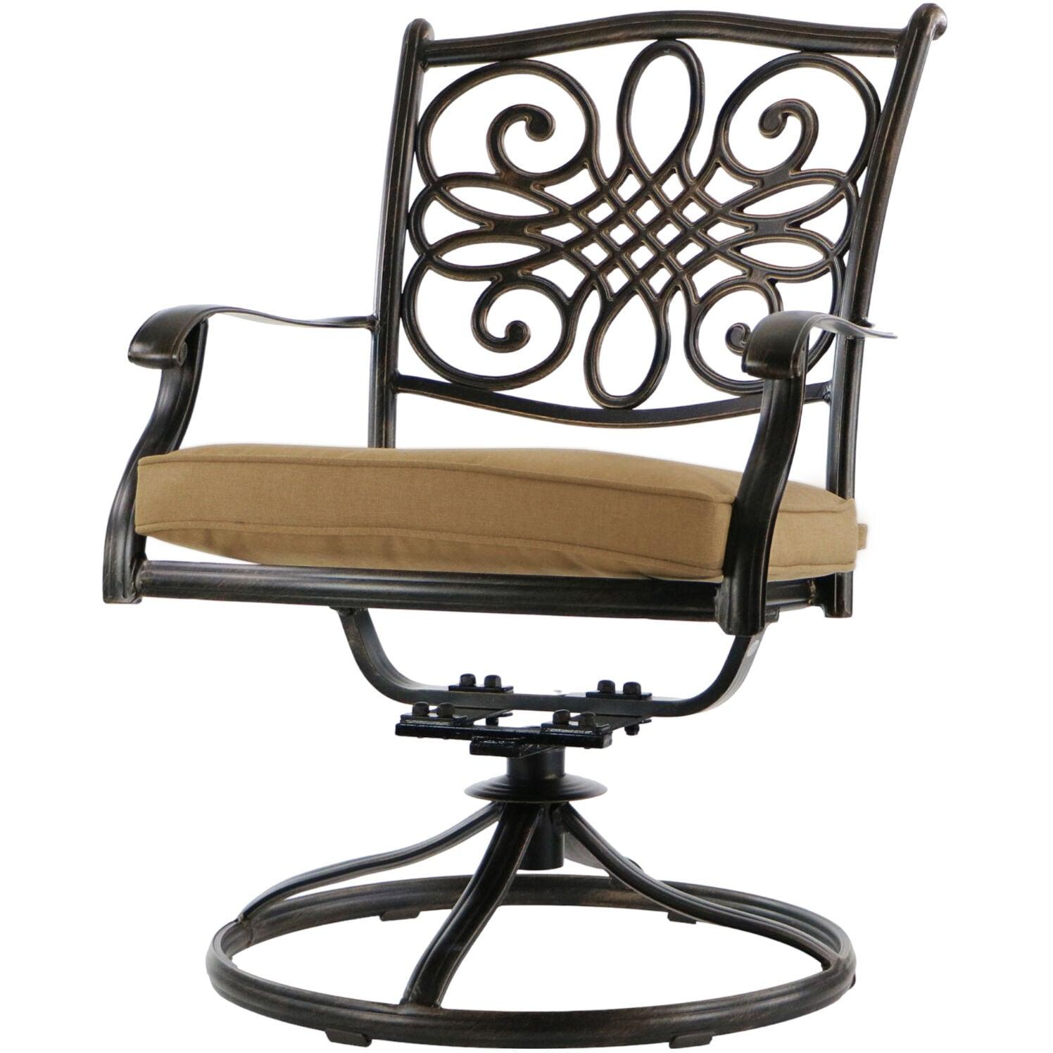 Hanover Traditions 9-Piece Dining Set with Eight Swivel Dining Chairs and a Large 84 x 42 in. Dining Table