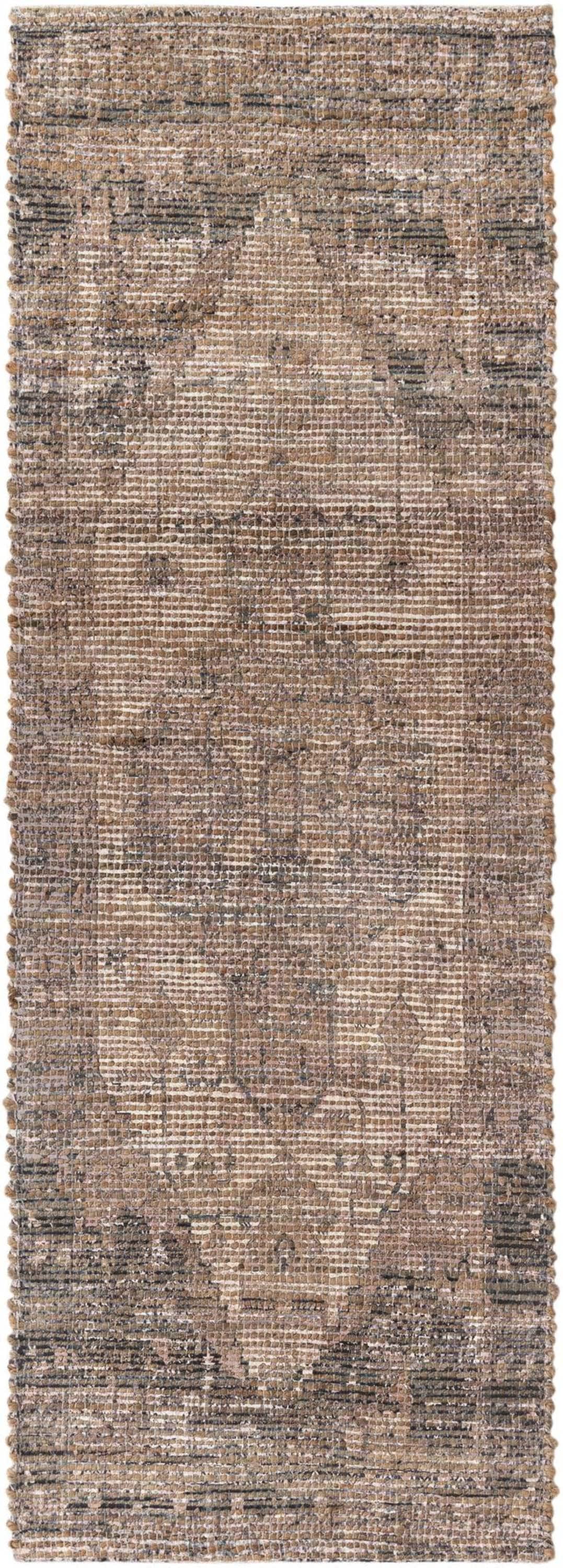 Unique Loom 2' 2 x 6' 1 Chenille Jute  Runner Rug