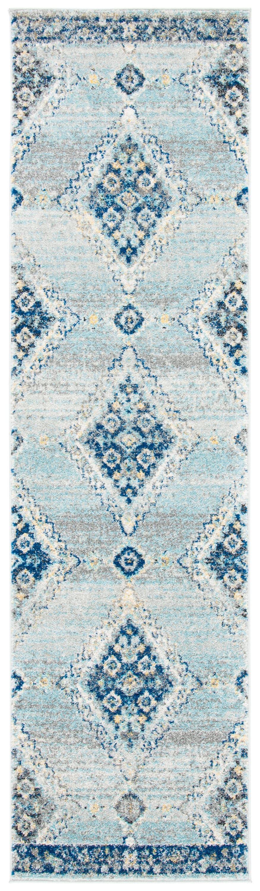 Madison MAD615 Power Loomed Runner Rug - Grey/Cream - 2'3"x6' - Safavieh.