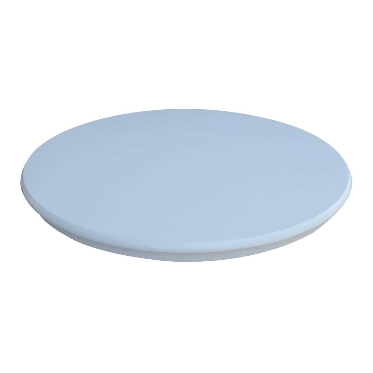 36" Round Top Pedestal Dining Table White - International Concepts: Solid Parawood, 4-Seater, Non-Extension, Modern Style