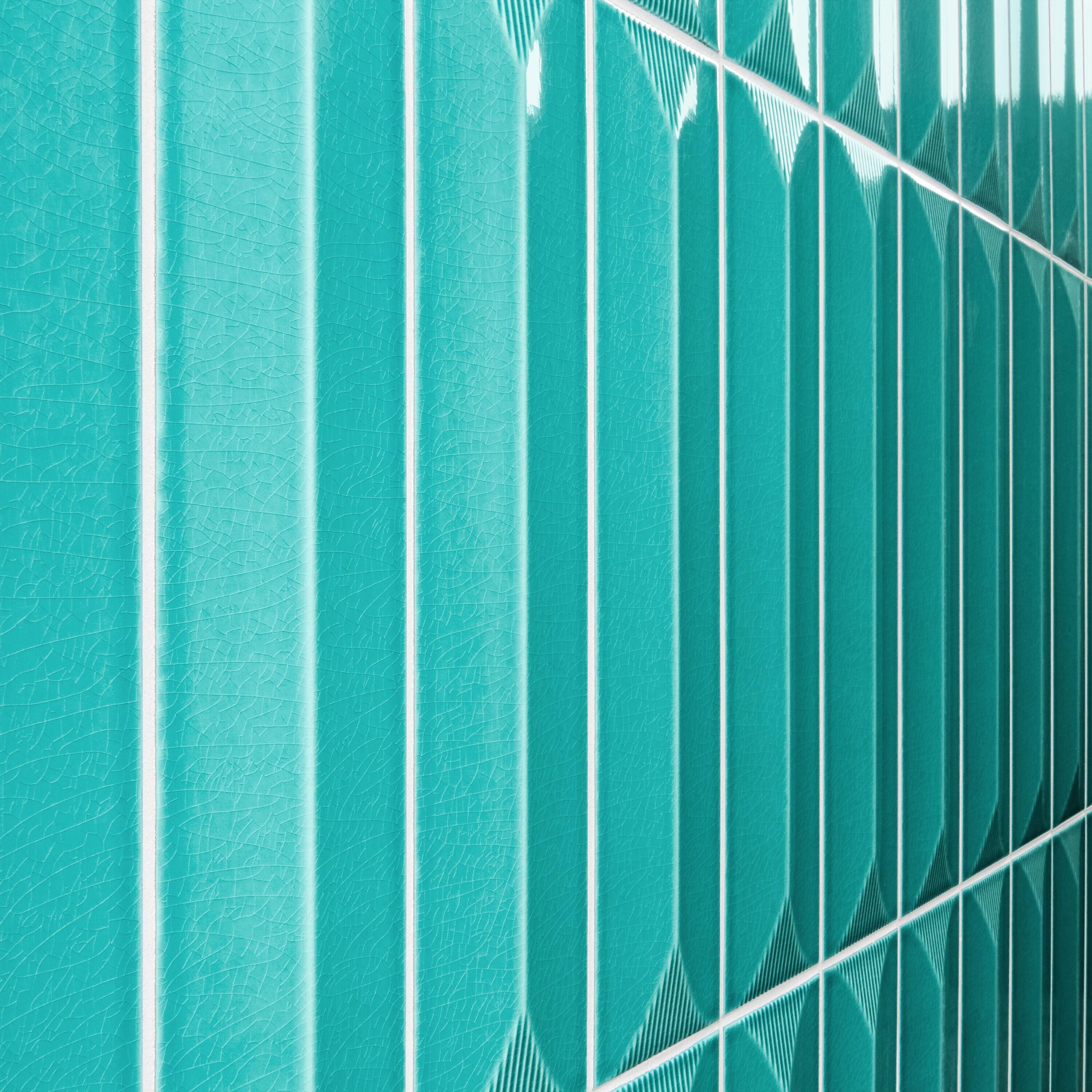 Radiant Inflex 4.43'' W x 17.62'' L Crackled Ceramic Subway Wall Tile (6.53 Sq. Ft. / Case)