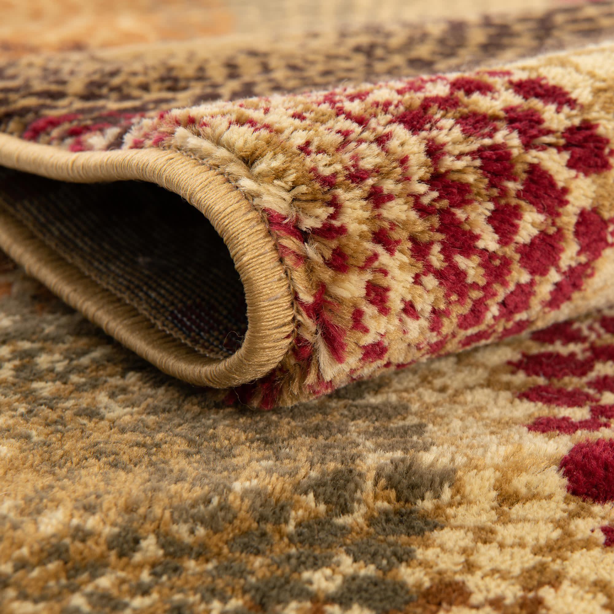 Unique Loom Barista Collection Area Rug - Java (5' 3" x 8' Rectangle Beige/Black)