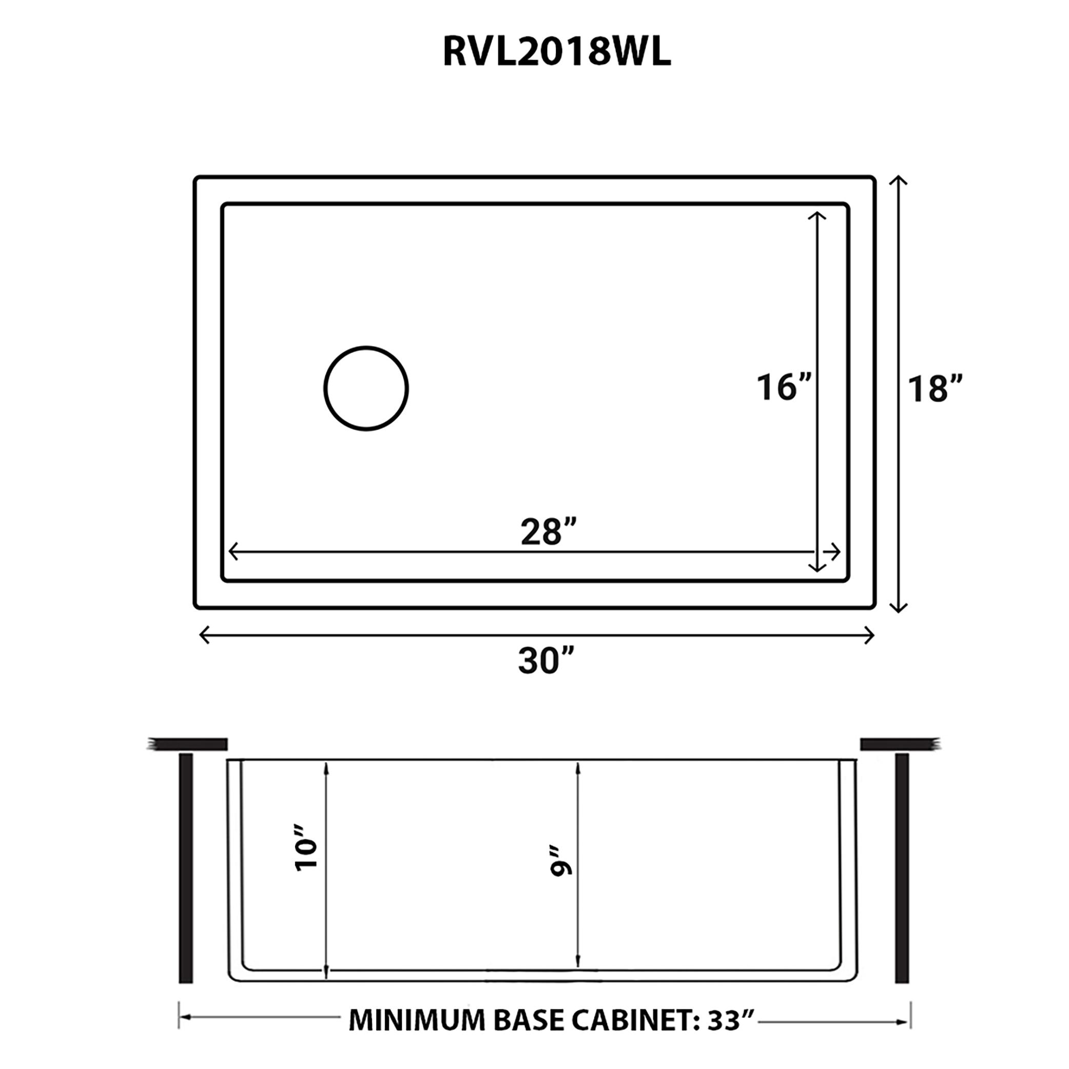 Ruvati 30-inch Fireclay Farmhouse Offset Drain Kitchen Sink Single Bowl White - Left Drain