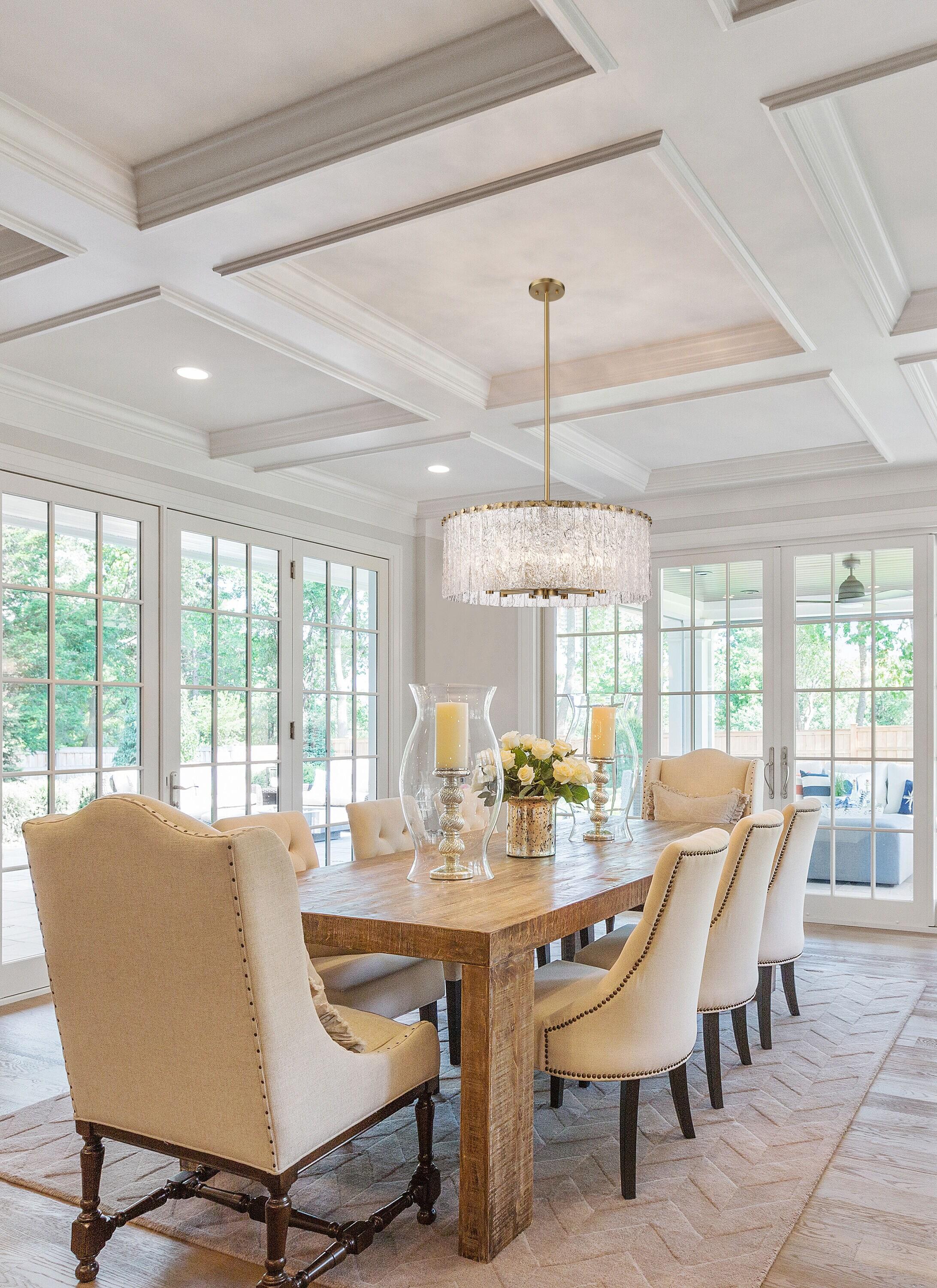 Z-Lite Glacier 10 - Light Chandelier in  Modern Gold