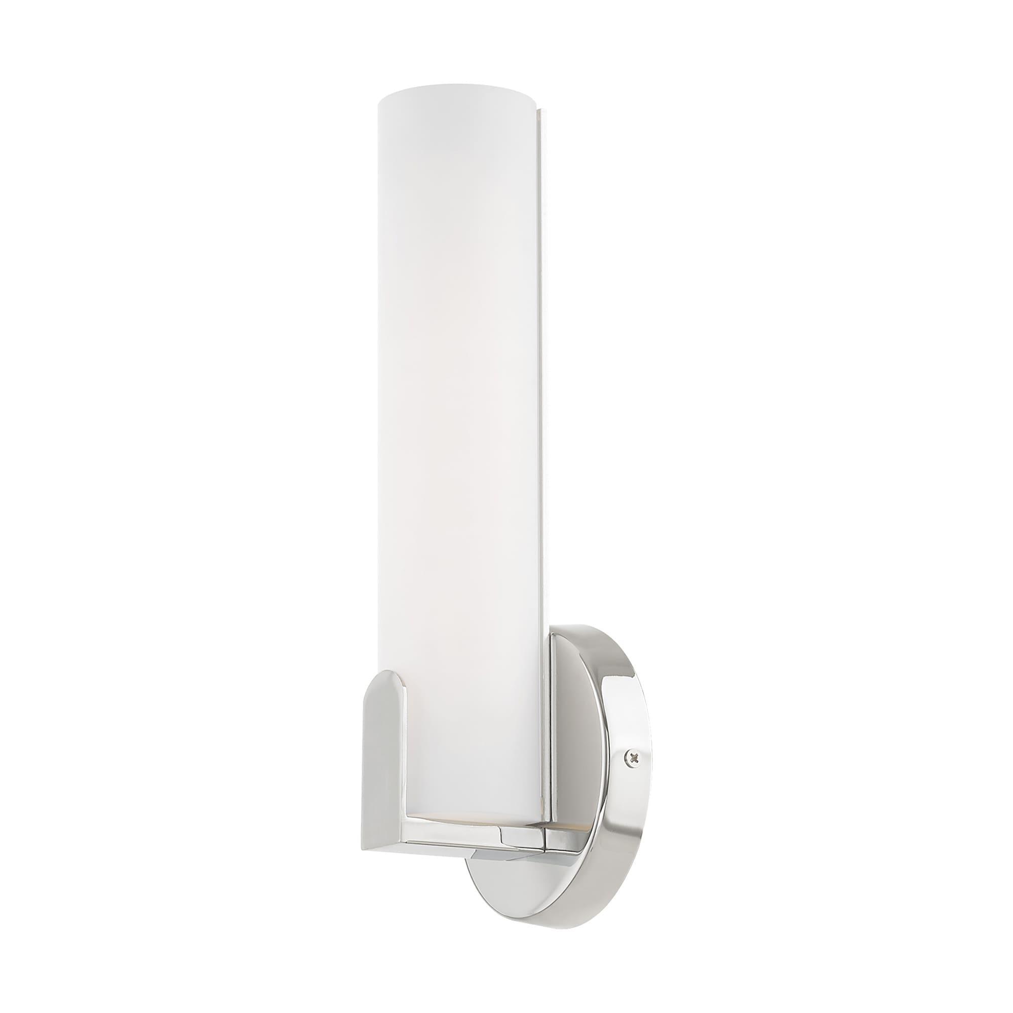 Livex Lighting Lund 8W LED Contemporary Metal ADA Wall Sconce in Polished Chrome
