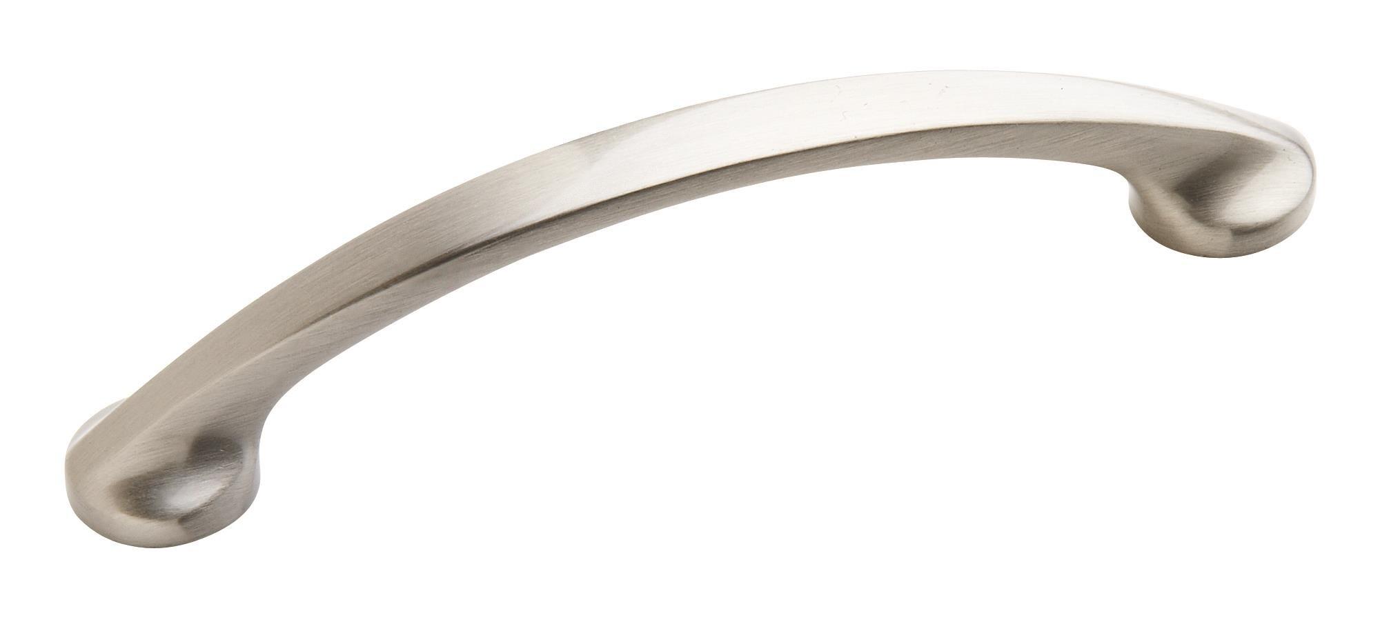 Satin Nickel Arch Cabinet Pull with Mounting Hardware