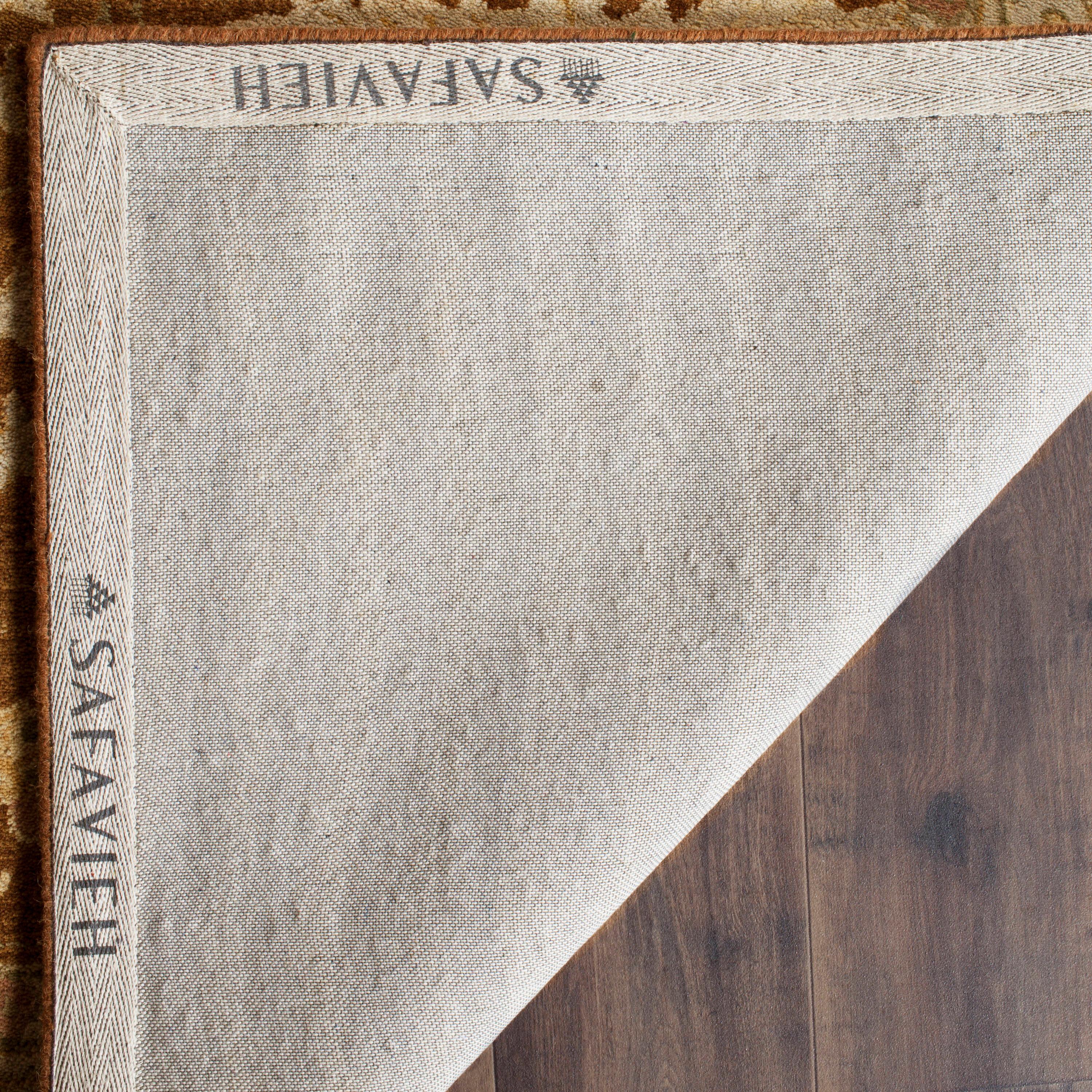 Antiquity AT840 Hand Tufted Indoor Area Rug - Brown/Beige - 8'3"x11' - Safavieh
