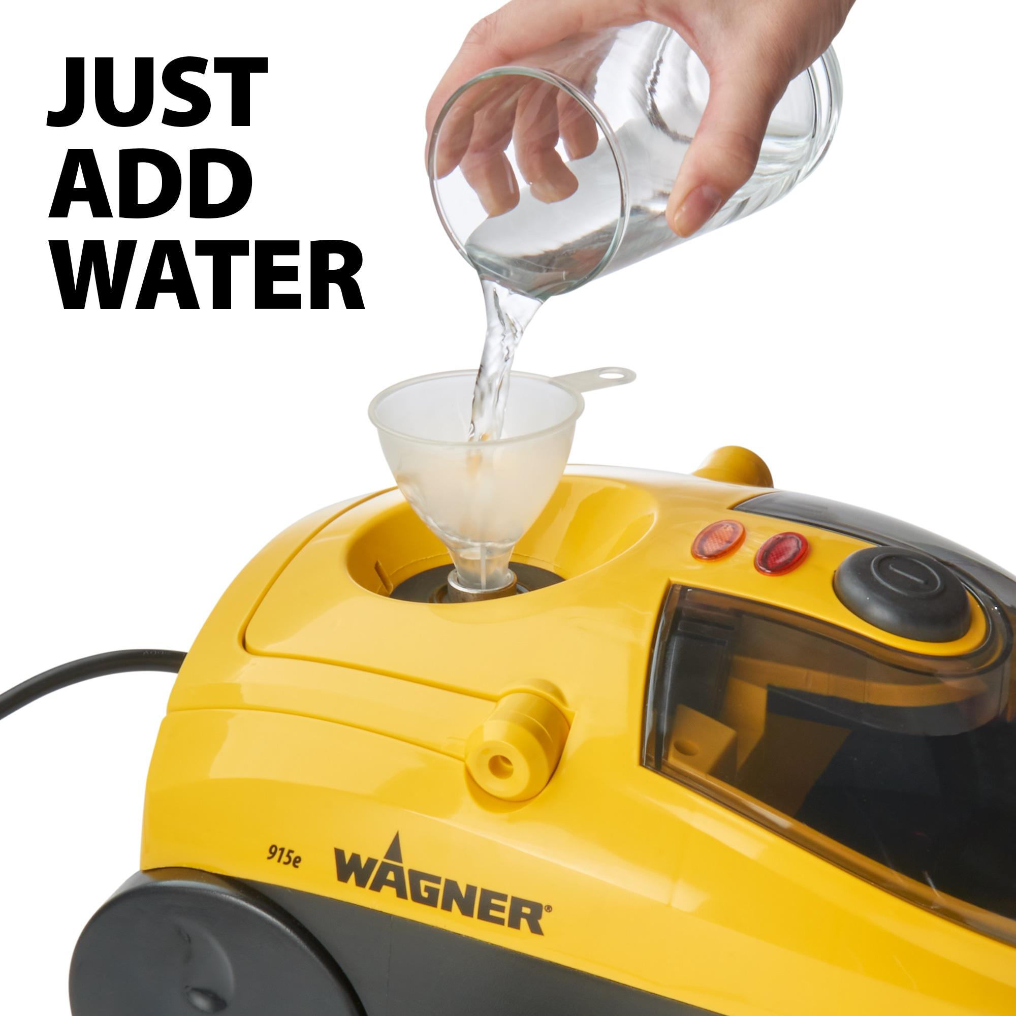 Wagner 925e Elite Steam Cleaner with 20 Accessories: Electric Floor Steamer, Multipurpose, Lightweight, Yellow