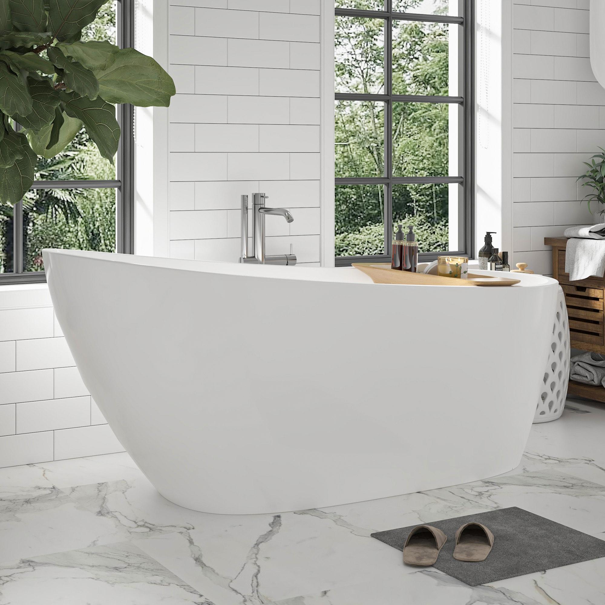 Cora 67" x 32" Freestanding Acrylic Bathtub