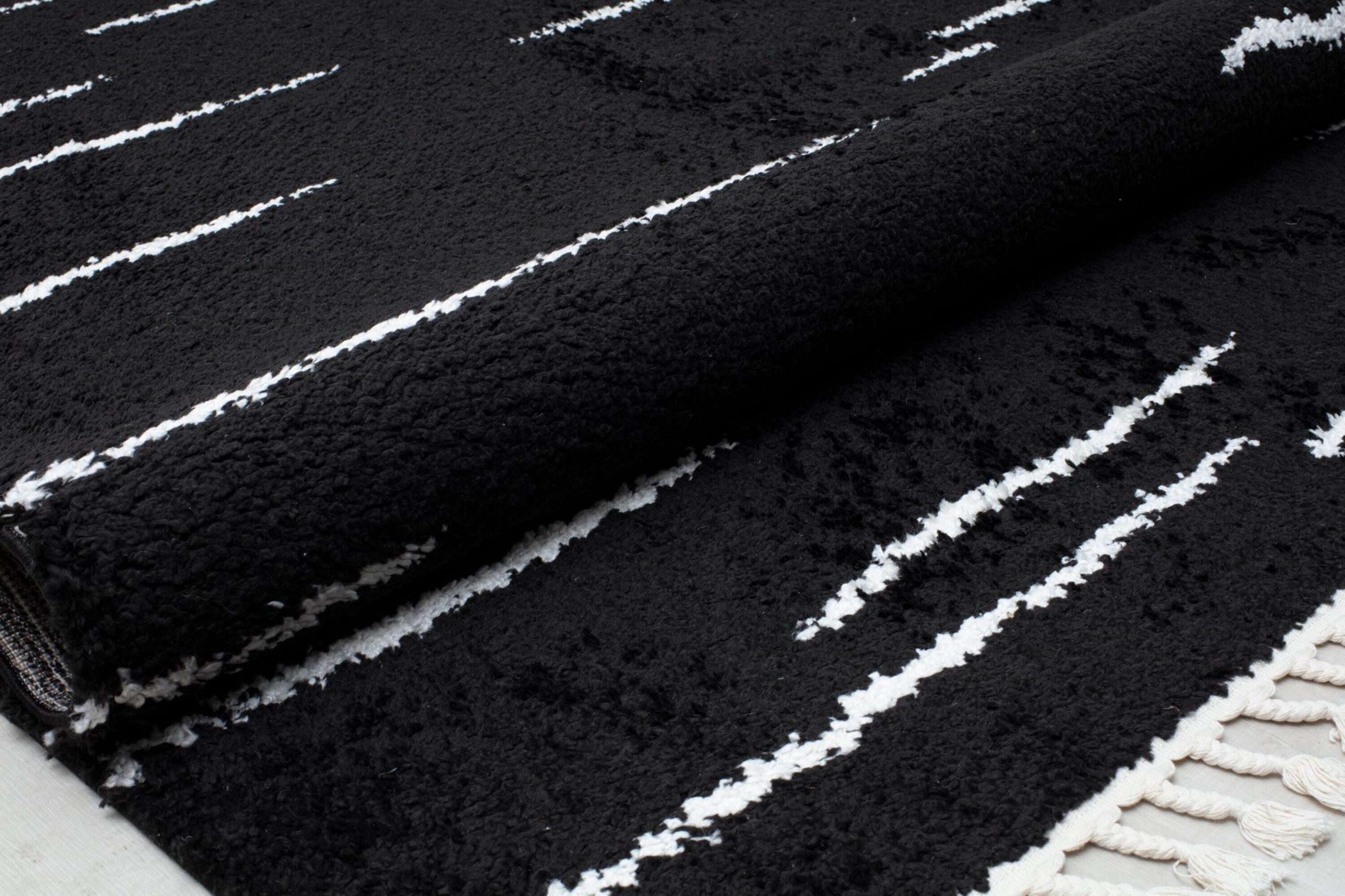 George Oliver Colletti Bennett Abstract Introspective Black Area Rug