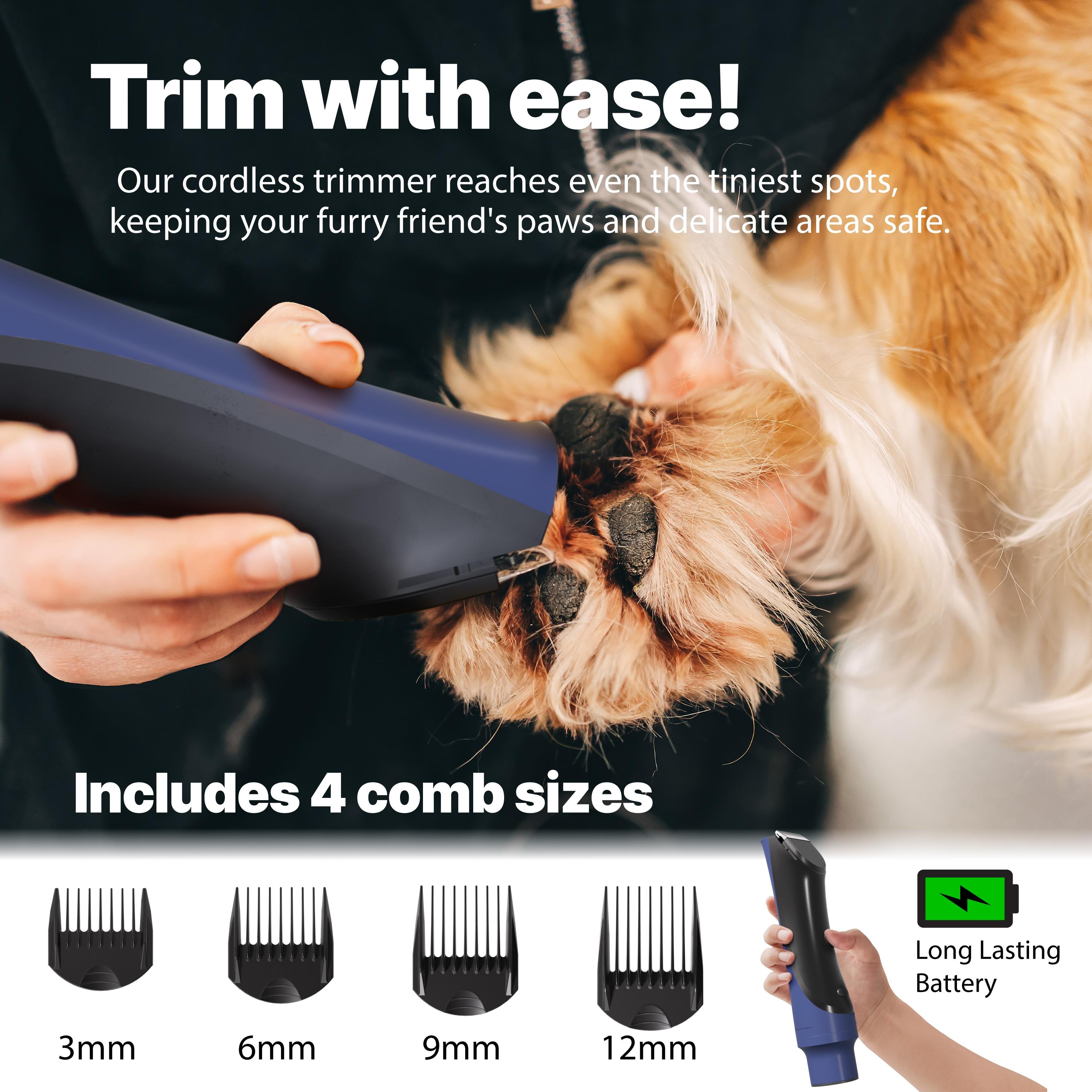 One Premium Pet Vacuum with Dog Grooming Kit, Pet Grooming Vacuum & Dog Clippers & Dog Brush for Shedding