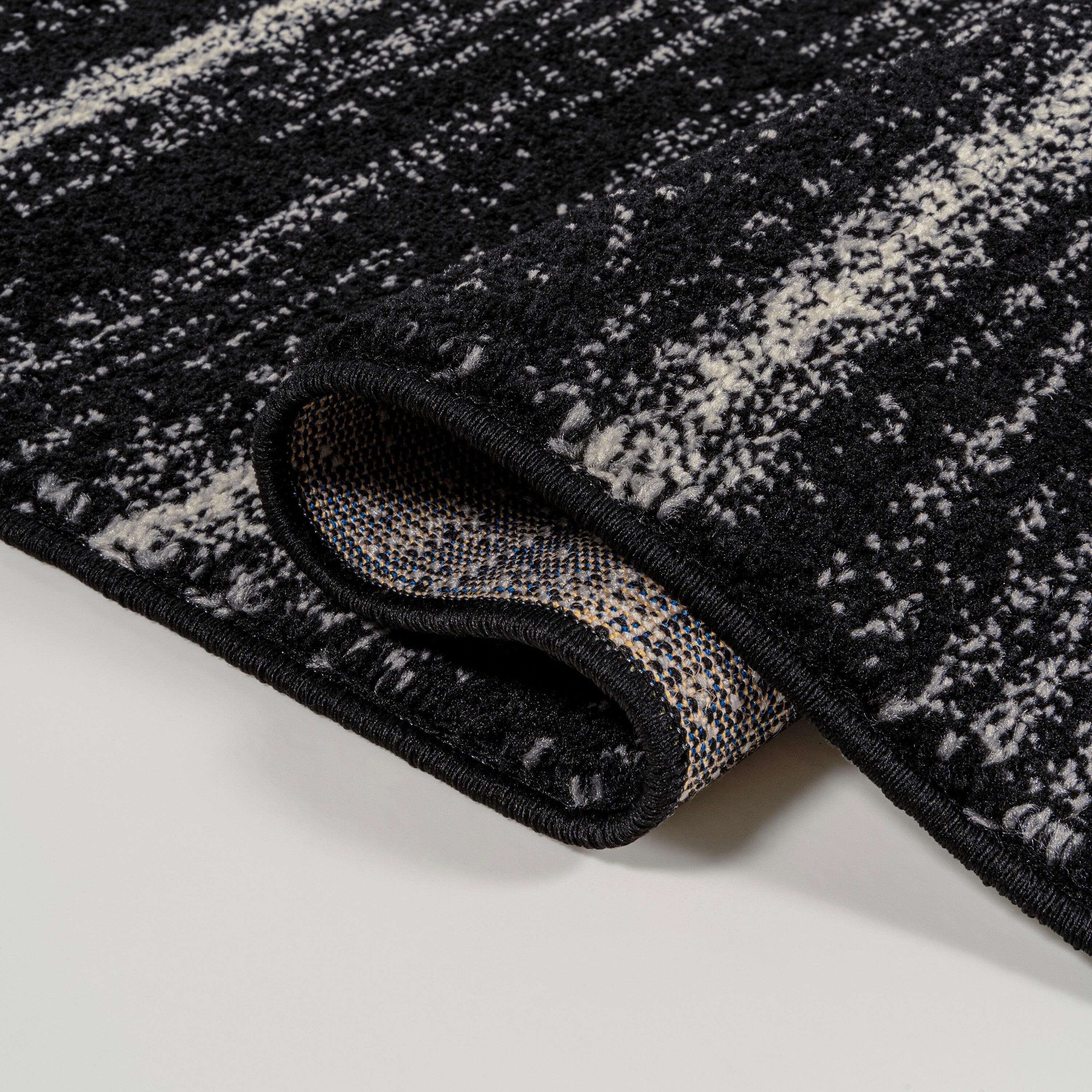 JONATHAN Y Williamsburg Minimalist Stripe Black/Cream 8 ft. x 10 ft. Area Rug