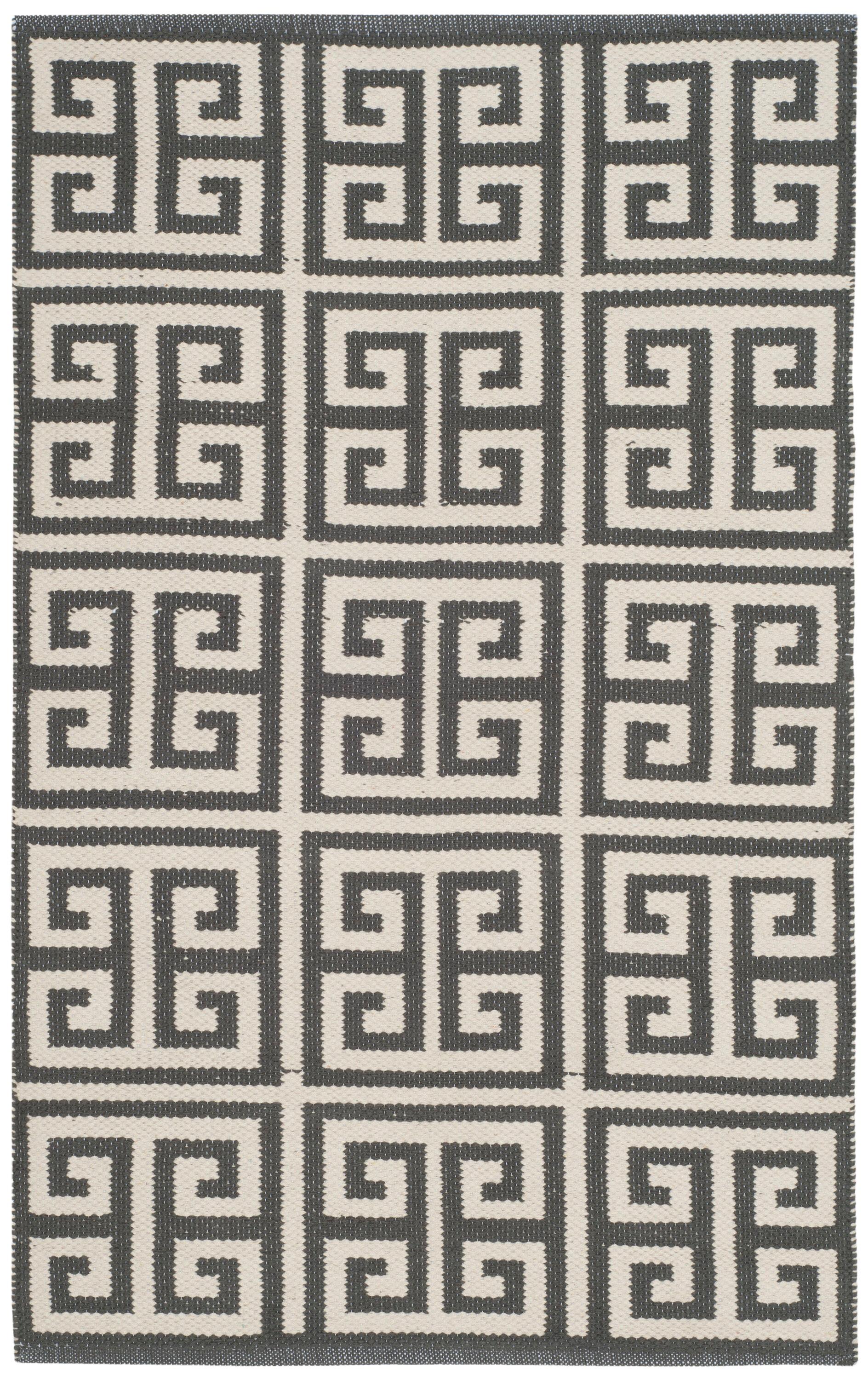 Montauk MTK724 Hand Woven Indoor Accent Rug - Dark Grey/Ivory - 2'6"x4' - Safavieh.