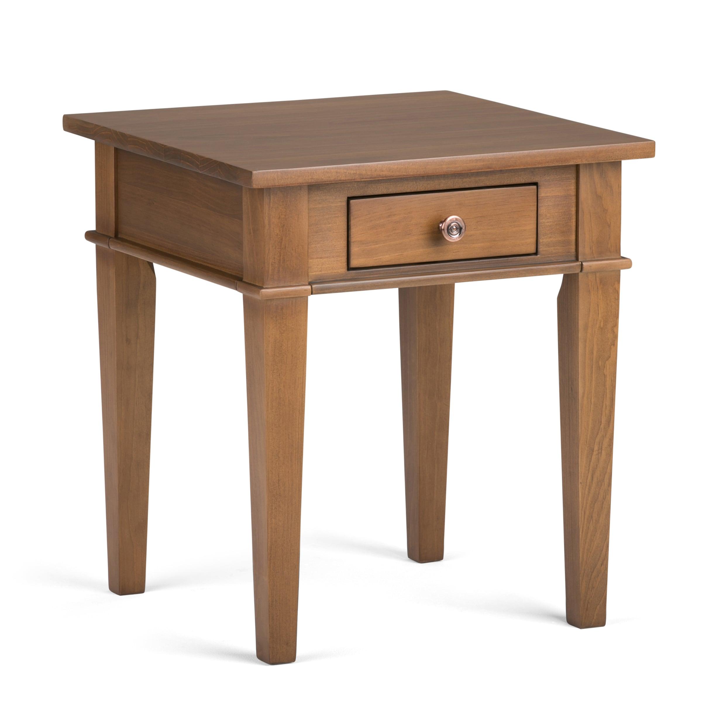 Carlton Solid Wood Top End Table with Storage