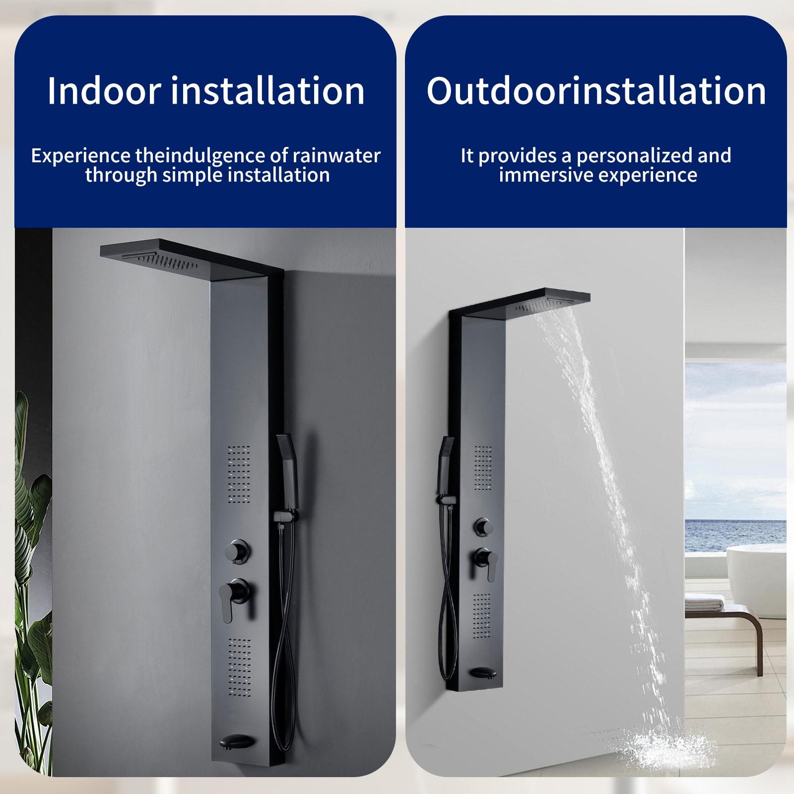 57.99'' Shower Panel with Fixed Shower Head