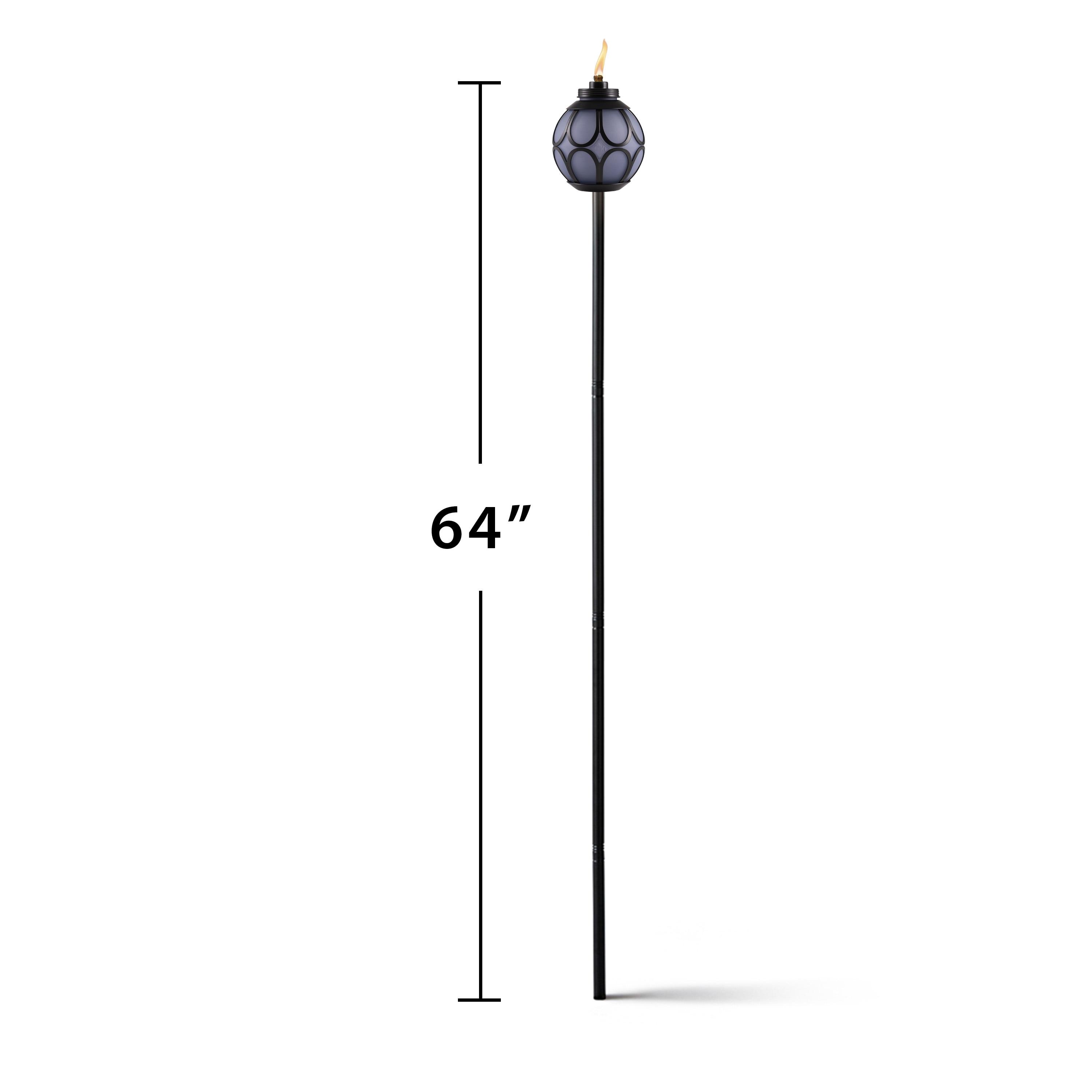 TIKI® Brand Easy Install 64 Inch TIKI Torch Metal Globe (Set of 2)