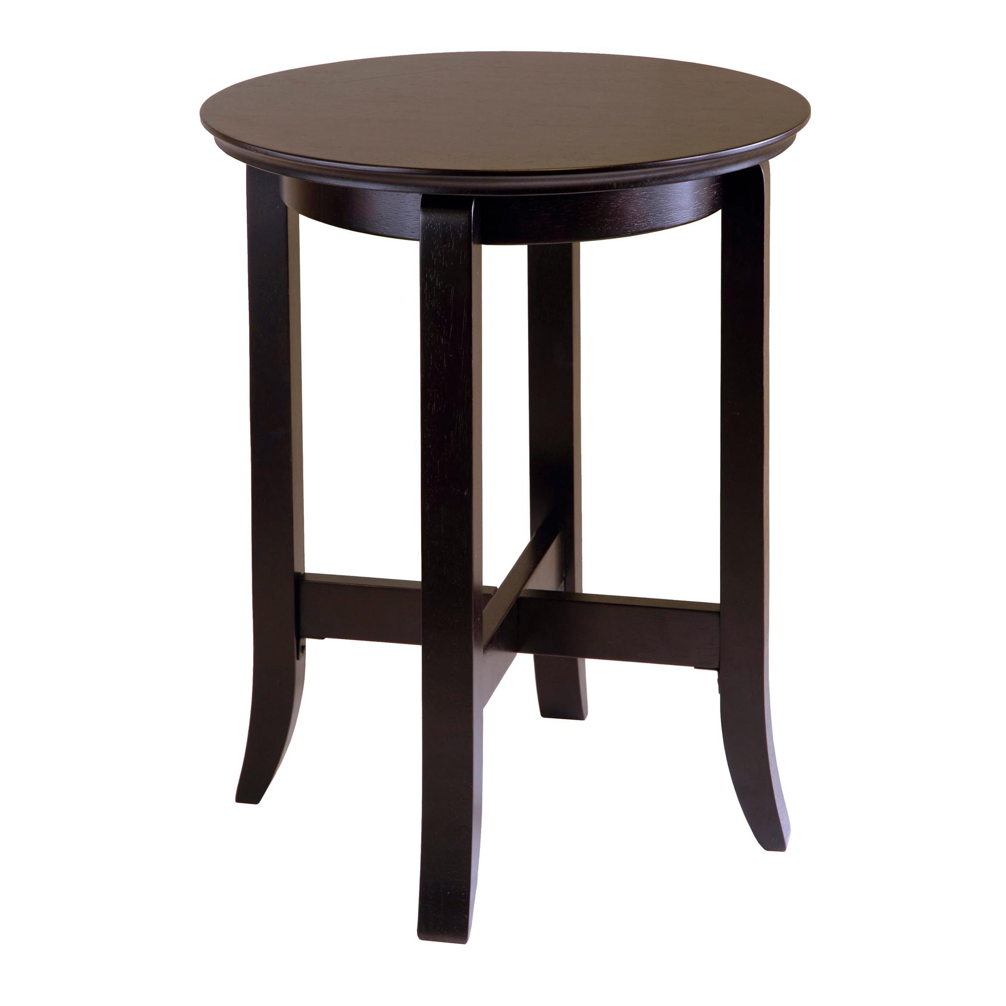 Winsome Toby Round Accent End Table Espresso