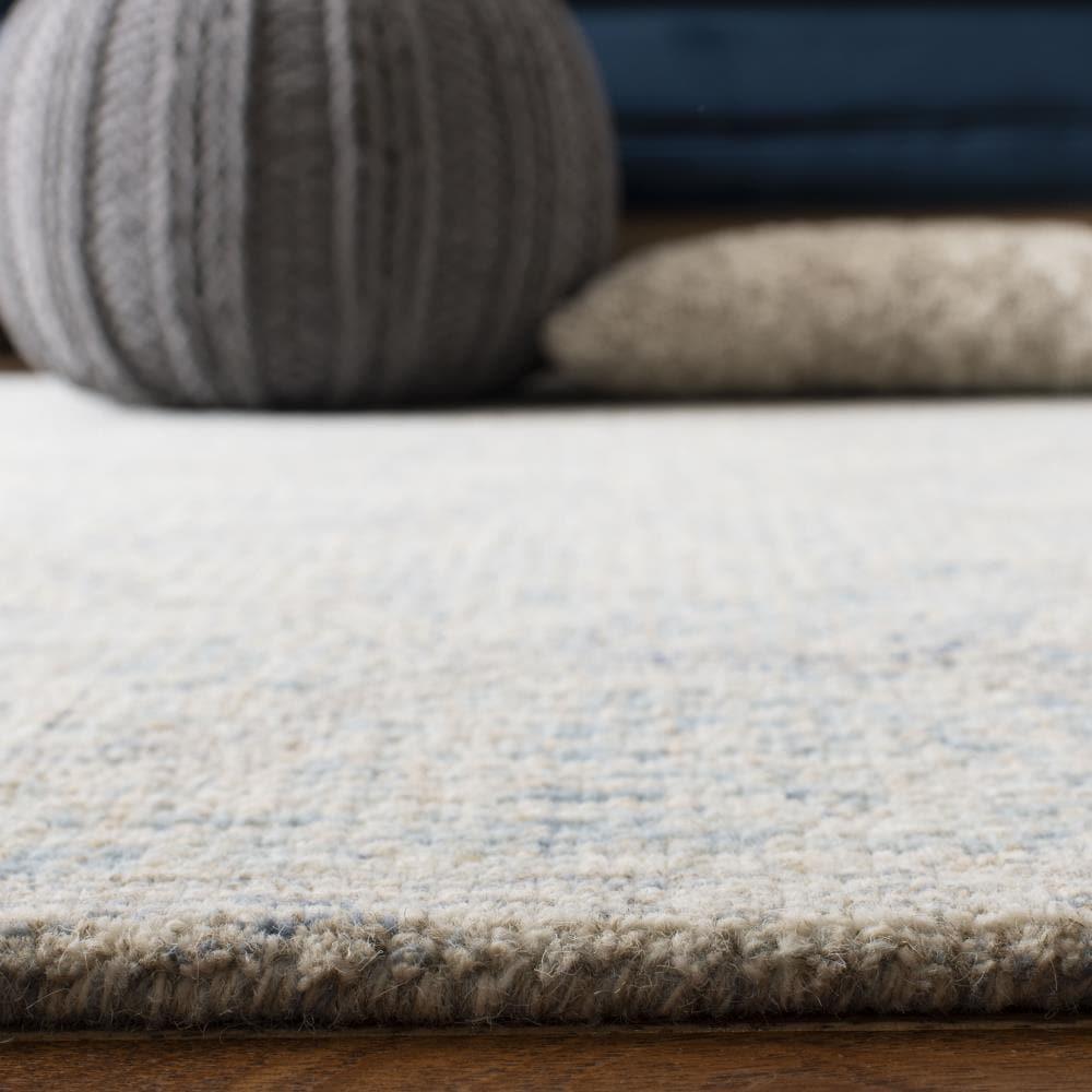 Abstract ABT474 Handmade Indoor Area Rug - Ivory/Light Blue - 6'x9' - Safavieh
