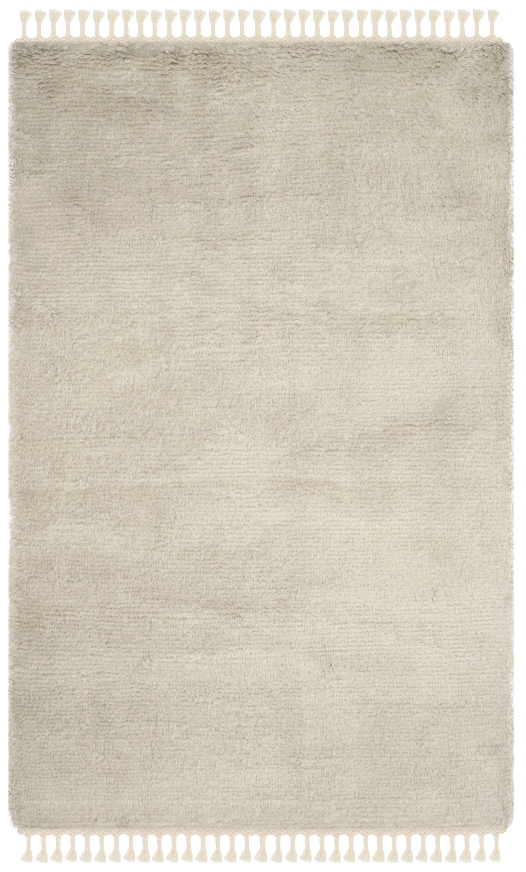 Janis Hand Knotted New Zealand Wool Solid Color Rug