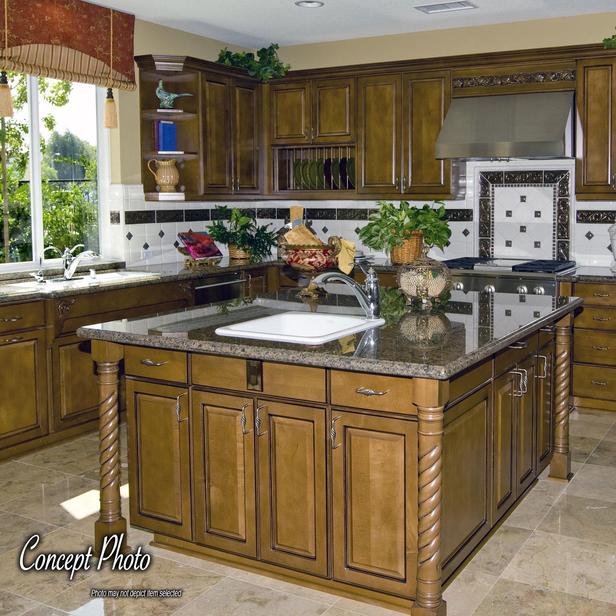 35-1/4" High Corner Post Island Legs