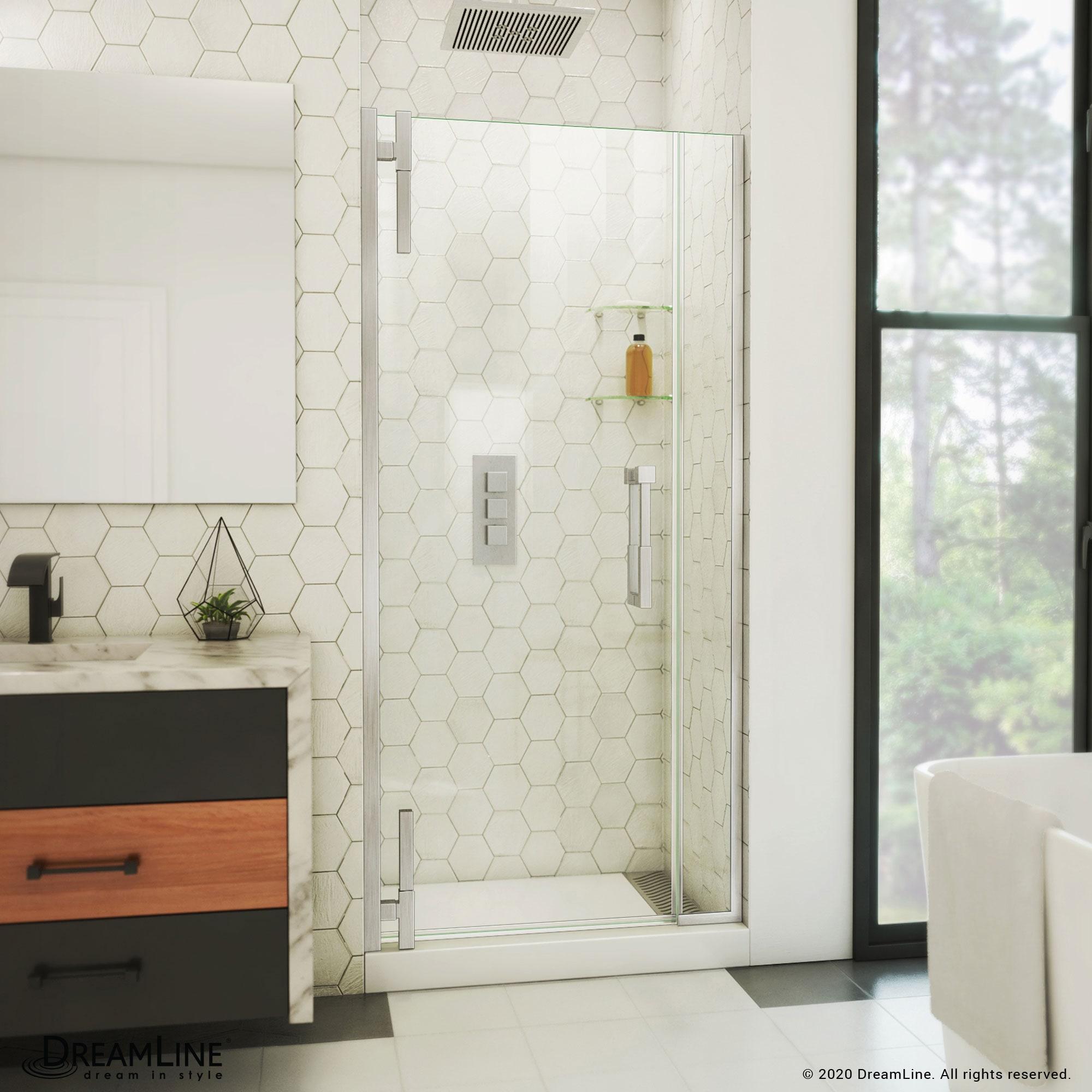 DreamLine Ascend 36-37 in. W x 72 in. H Frameless Pivot Shower Door