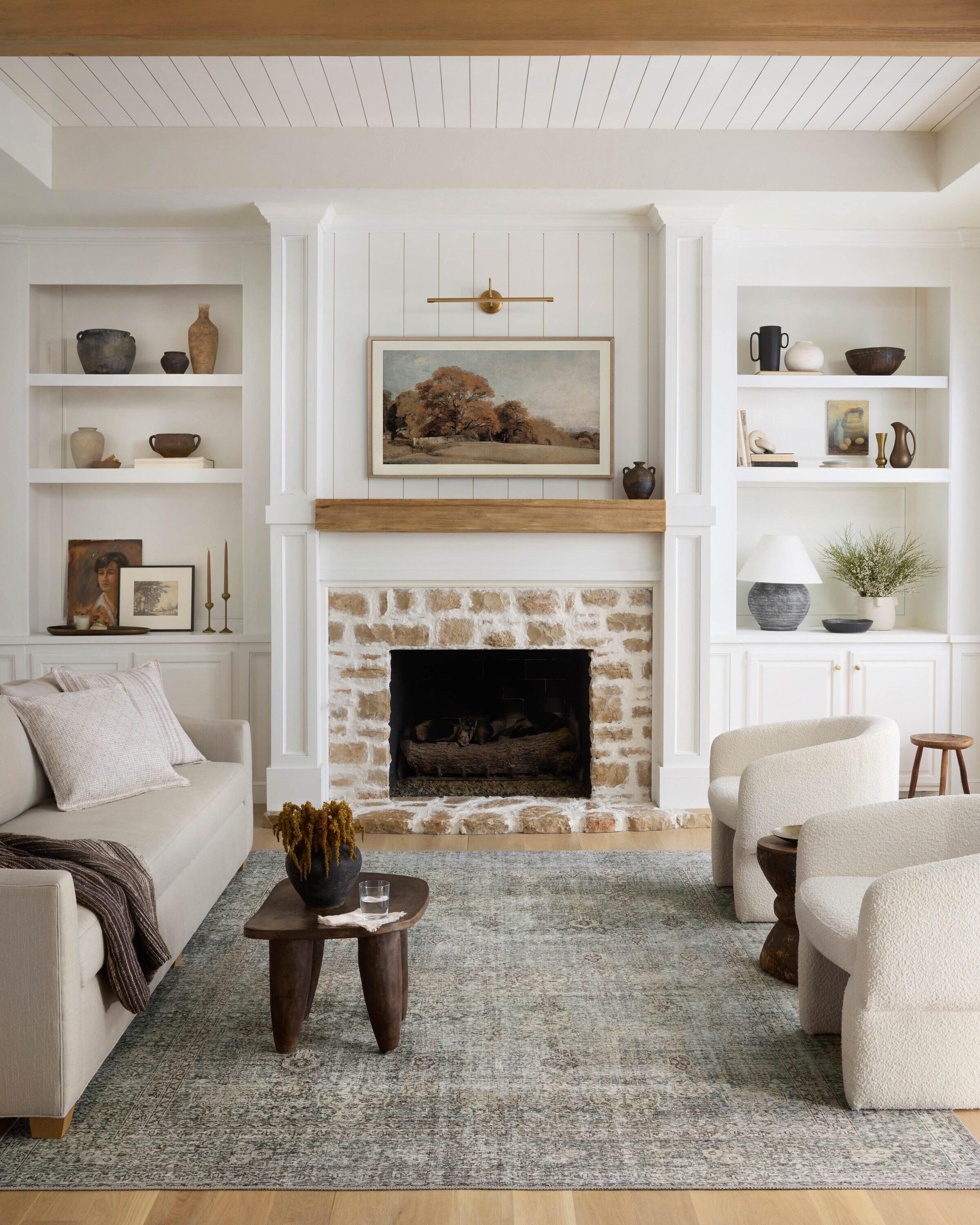 Chris Loves Julia x Loloi Chris Loves Julia X Loloi Jules Emerald / Antique Ivory Area Rug