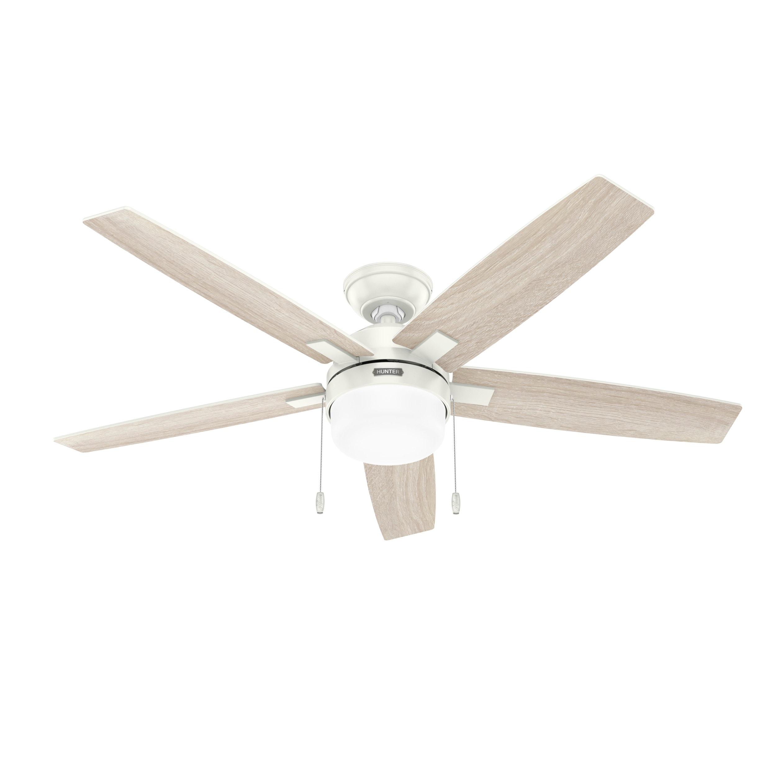 Anisten 52" 5 - Blade Ceiling Fan With Lights and Pull Chains