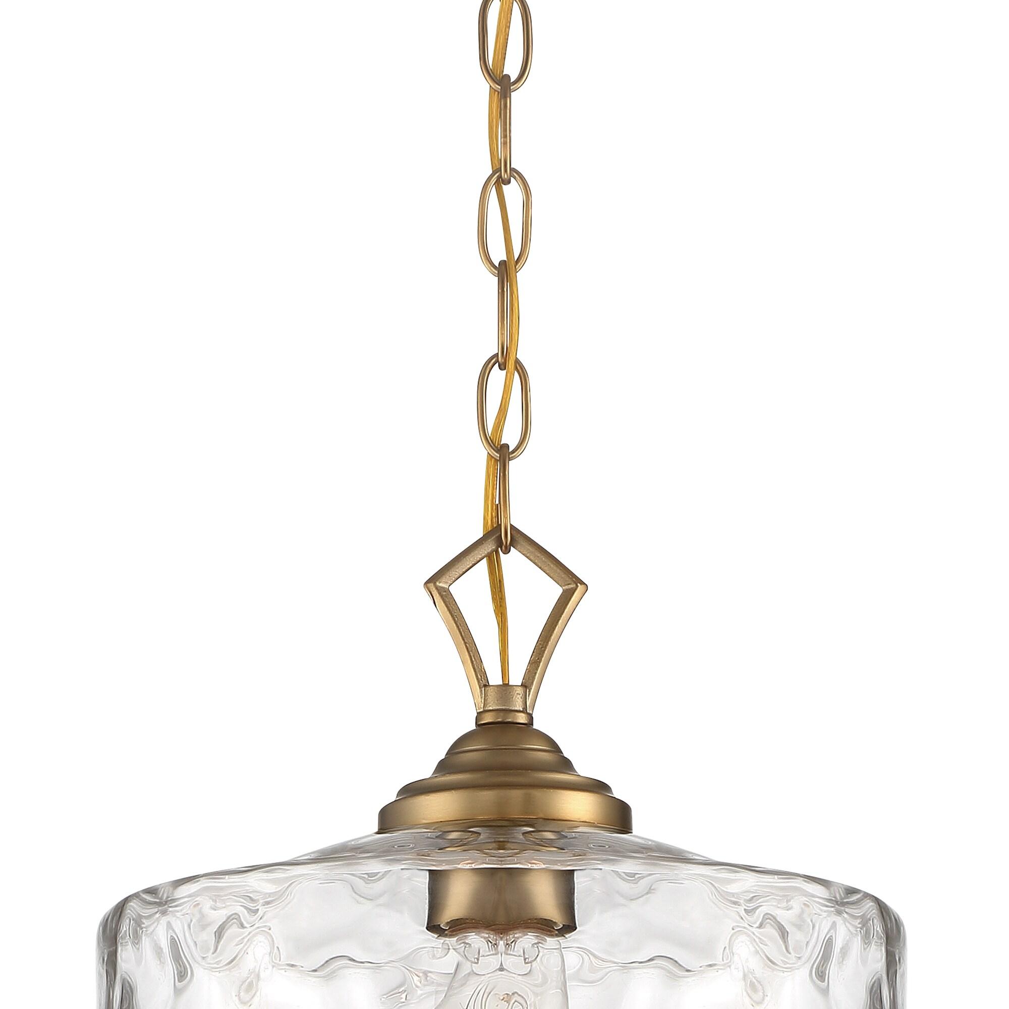 Designers Fountain - Drake - One Light Down Pendant-Brushed Gold Finish