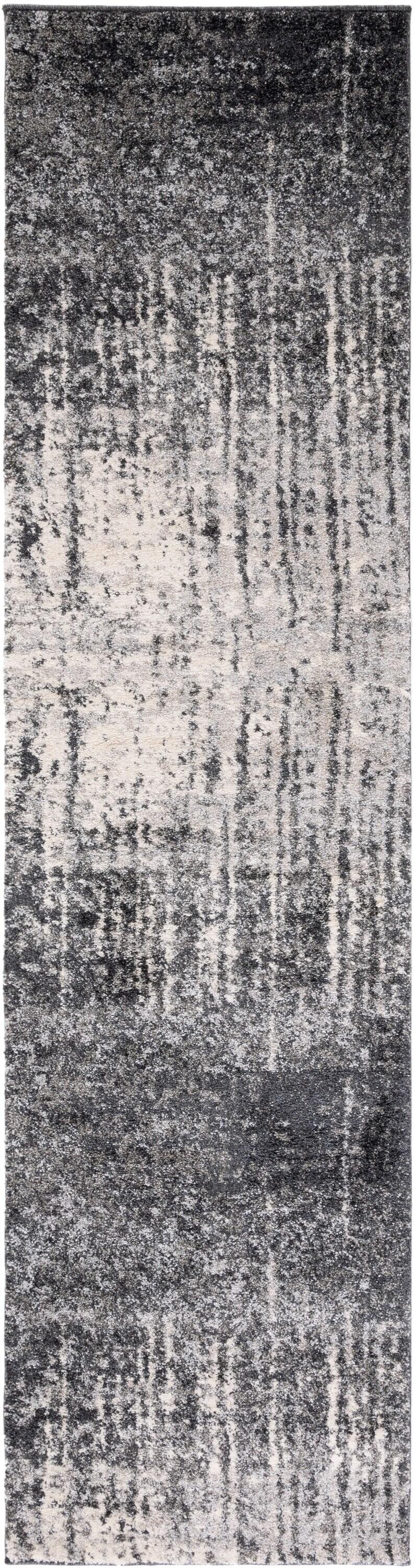 Retro RET2770 Power Loomed Indoor Runner Rug - Black/Light Grey - 2'3"x9' - Safavieh.